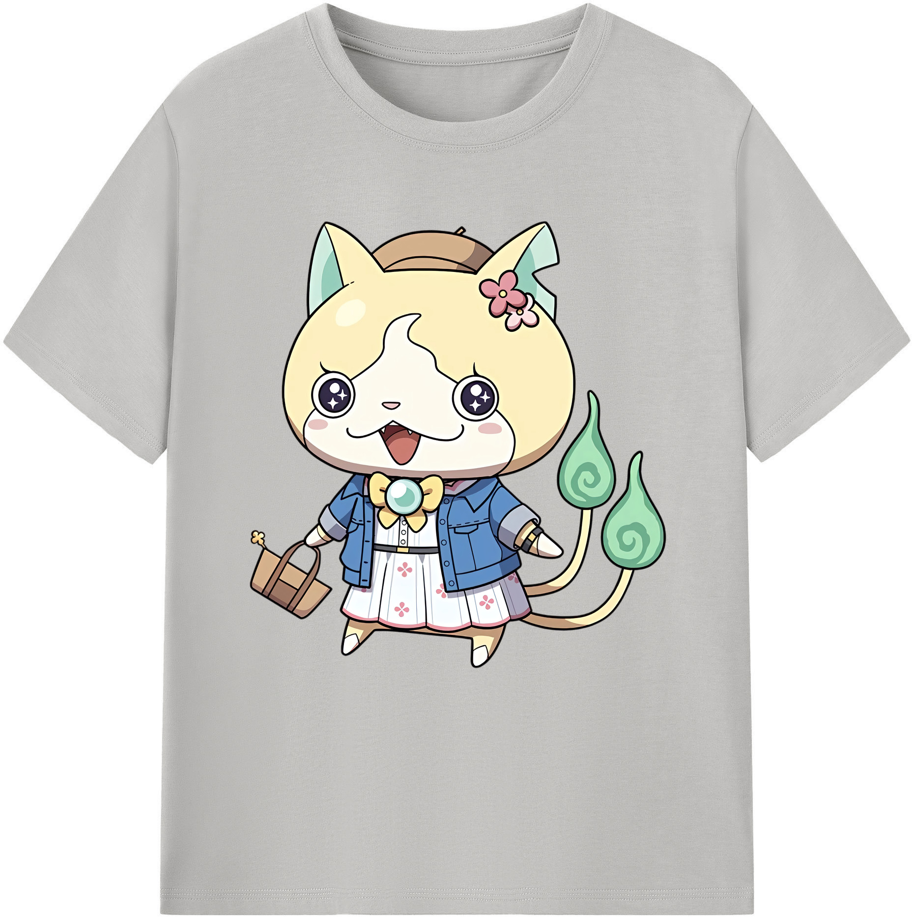 （画像用） 妖怪ウォッチ Yo-kai Watch 綿100％半袖Tシャツ（フロントプリント）