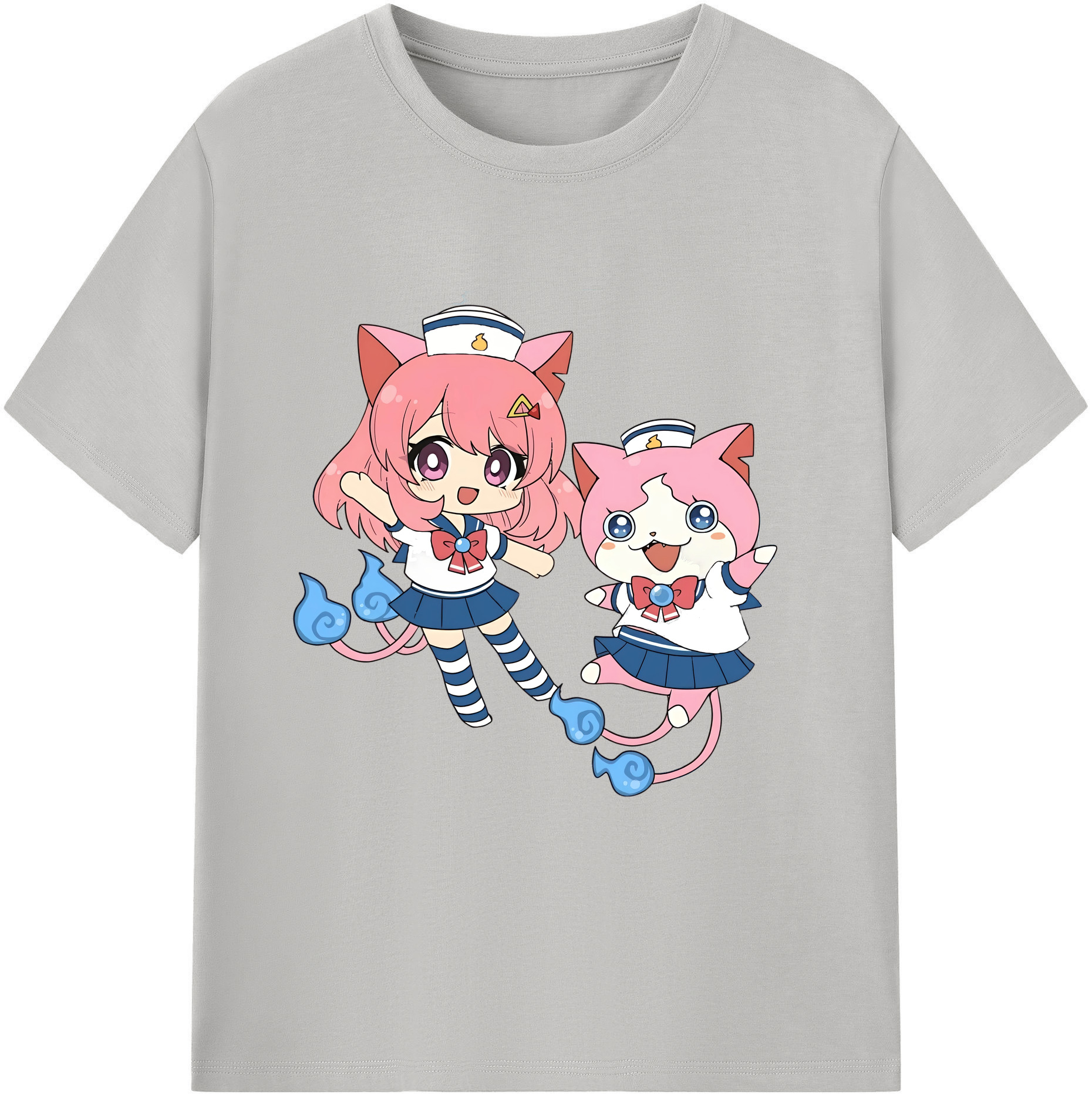 （画像用） 妖怪ウォッチ Yo-kai Watch 綿100％半袖Tシャツ（フロントプリント）