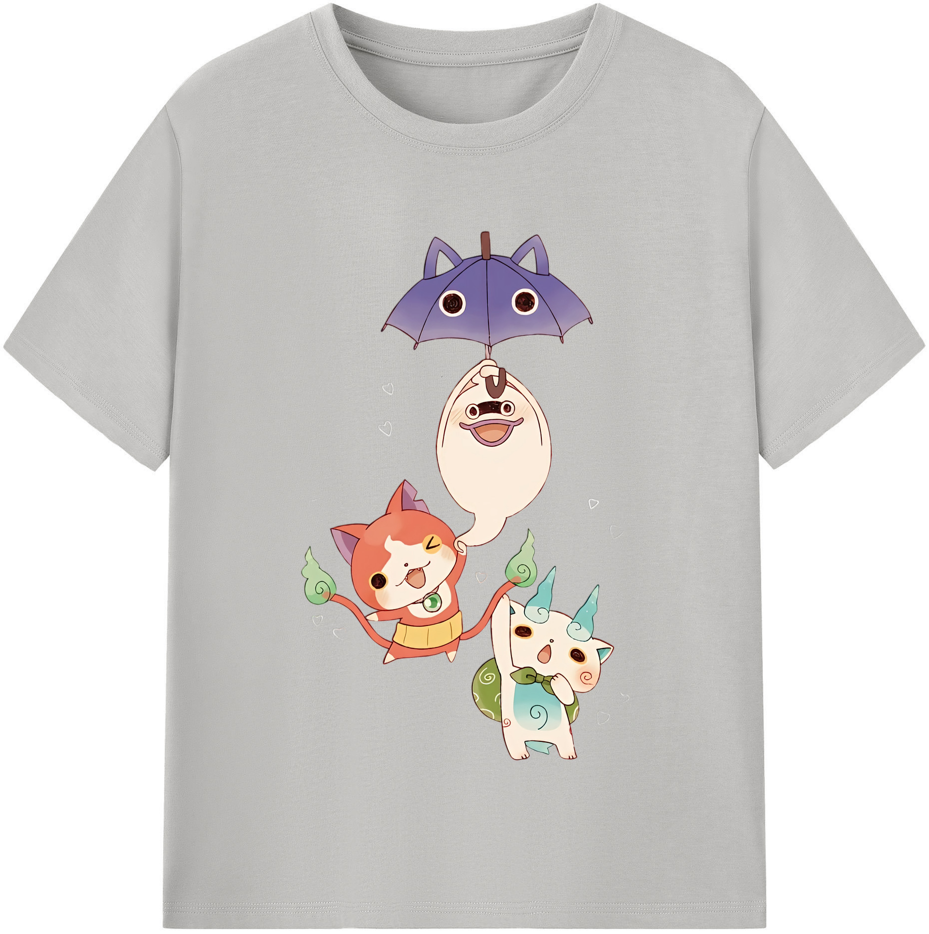 （画像用） 妖怪ウォッチ Yo-kai Watch 綿100％半袖Tシャツ（フロントプリント）