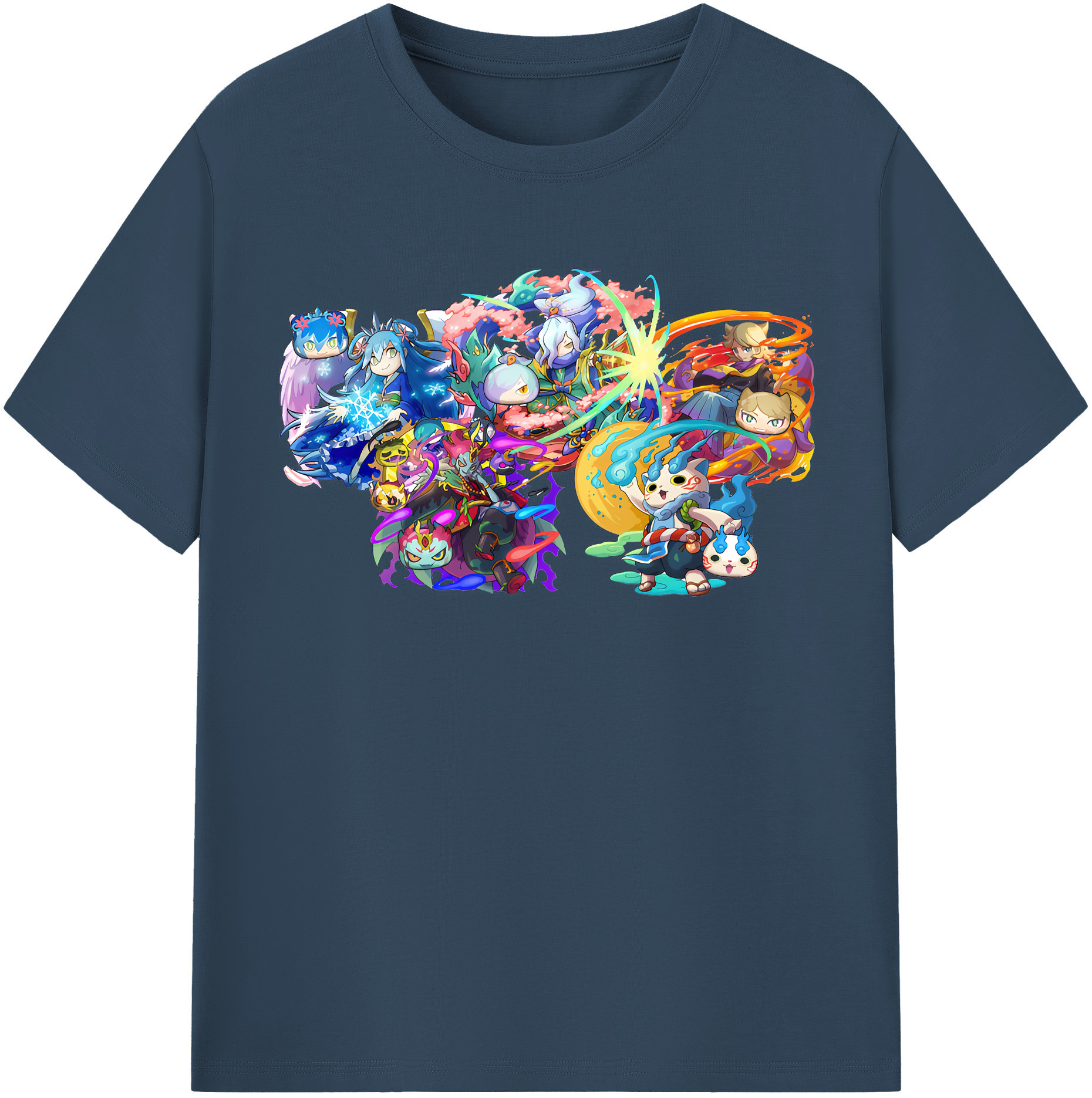 （画像用） 妖怪ウォッチ Yo-kai Watch 綿100％半袖Tシャツ（フロントプリント）