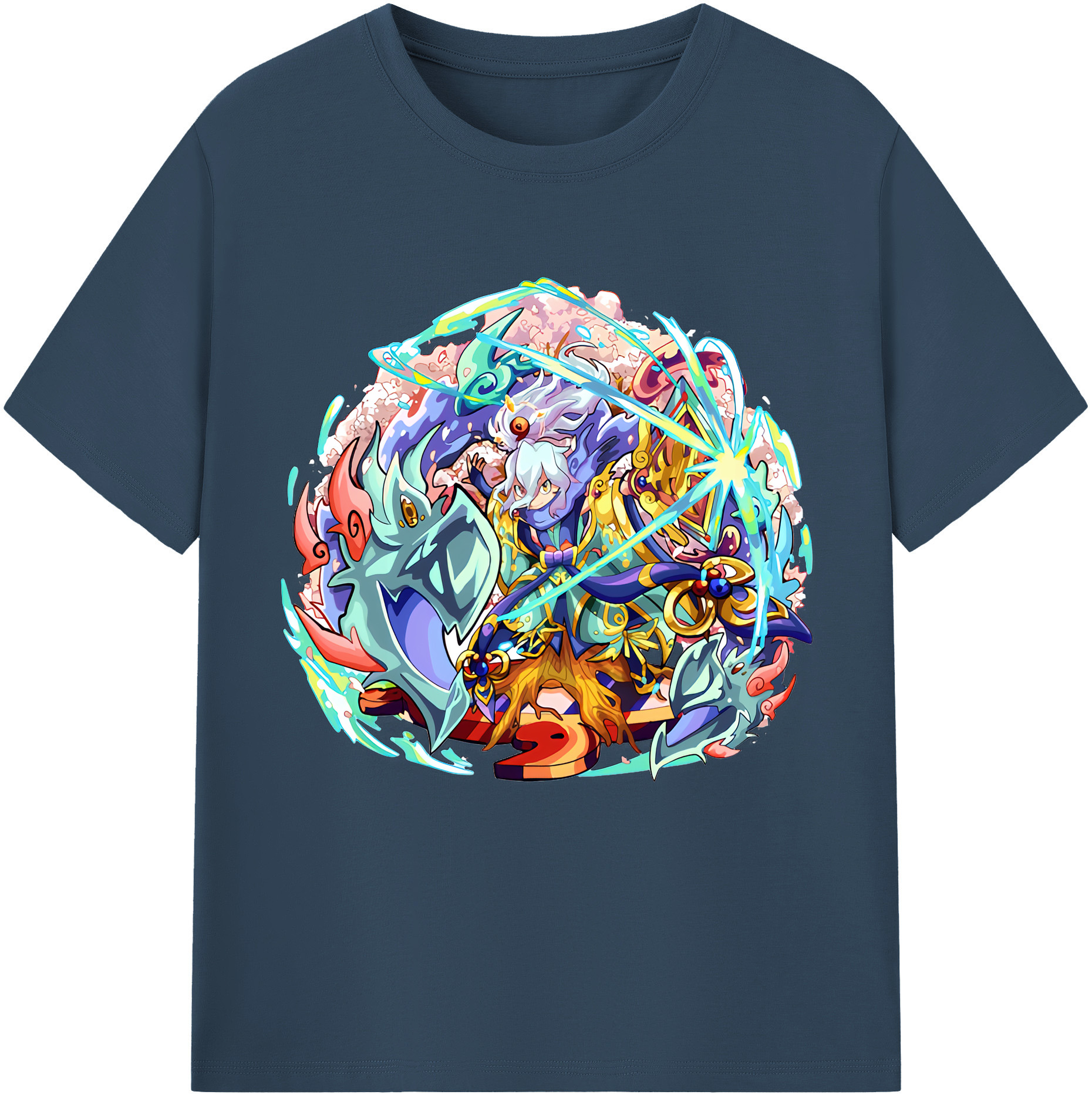 （画像用） 妖怪ウォッチ Yo-kai Watch 綿100％半袖Tシャツ（フロントプリント）