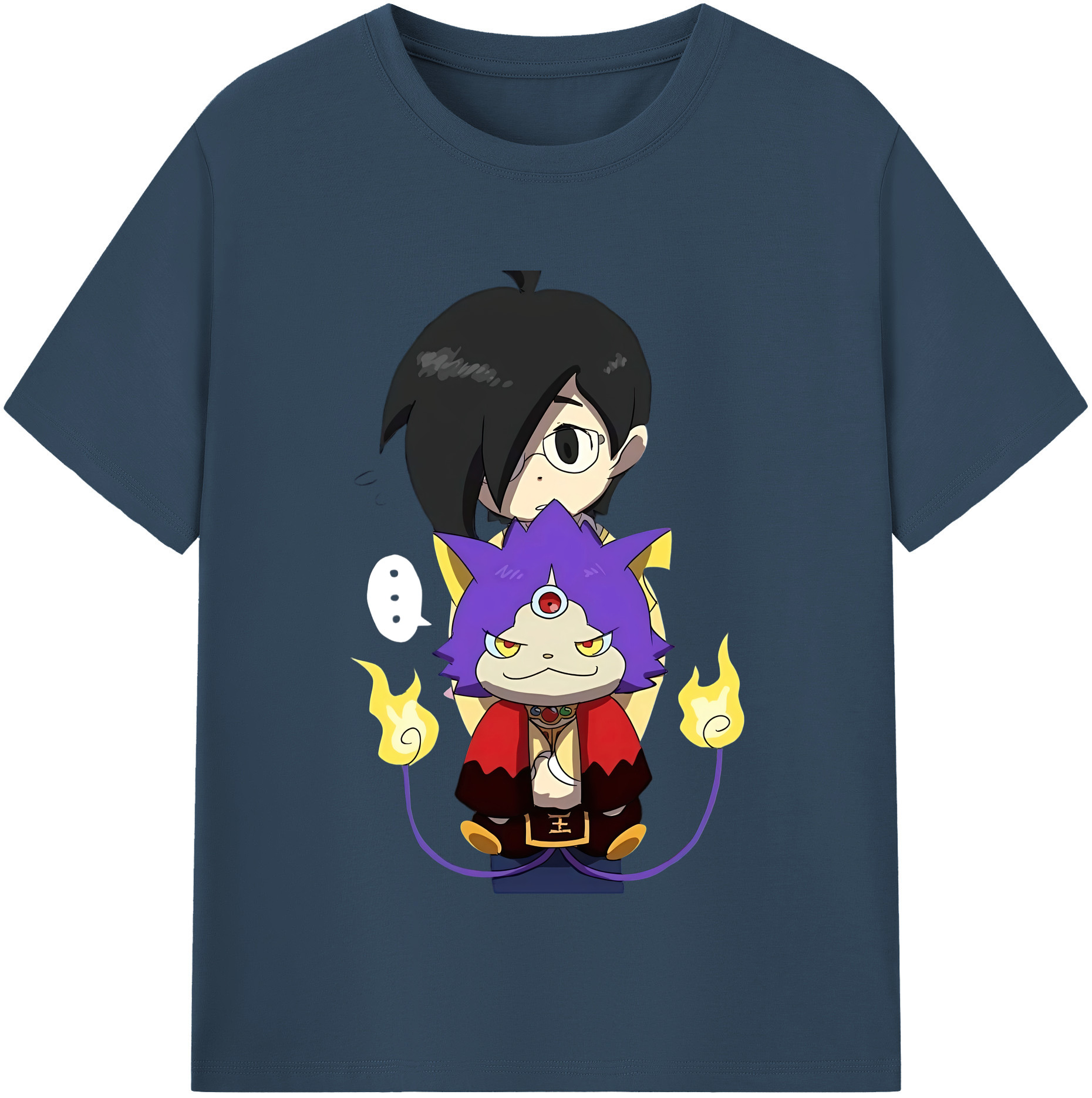 （画像用） 妖怪ウォッチ Yo-kai Watch 綿100％半袖Tシャツ（フロントプリント）