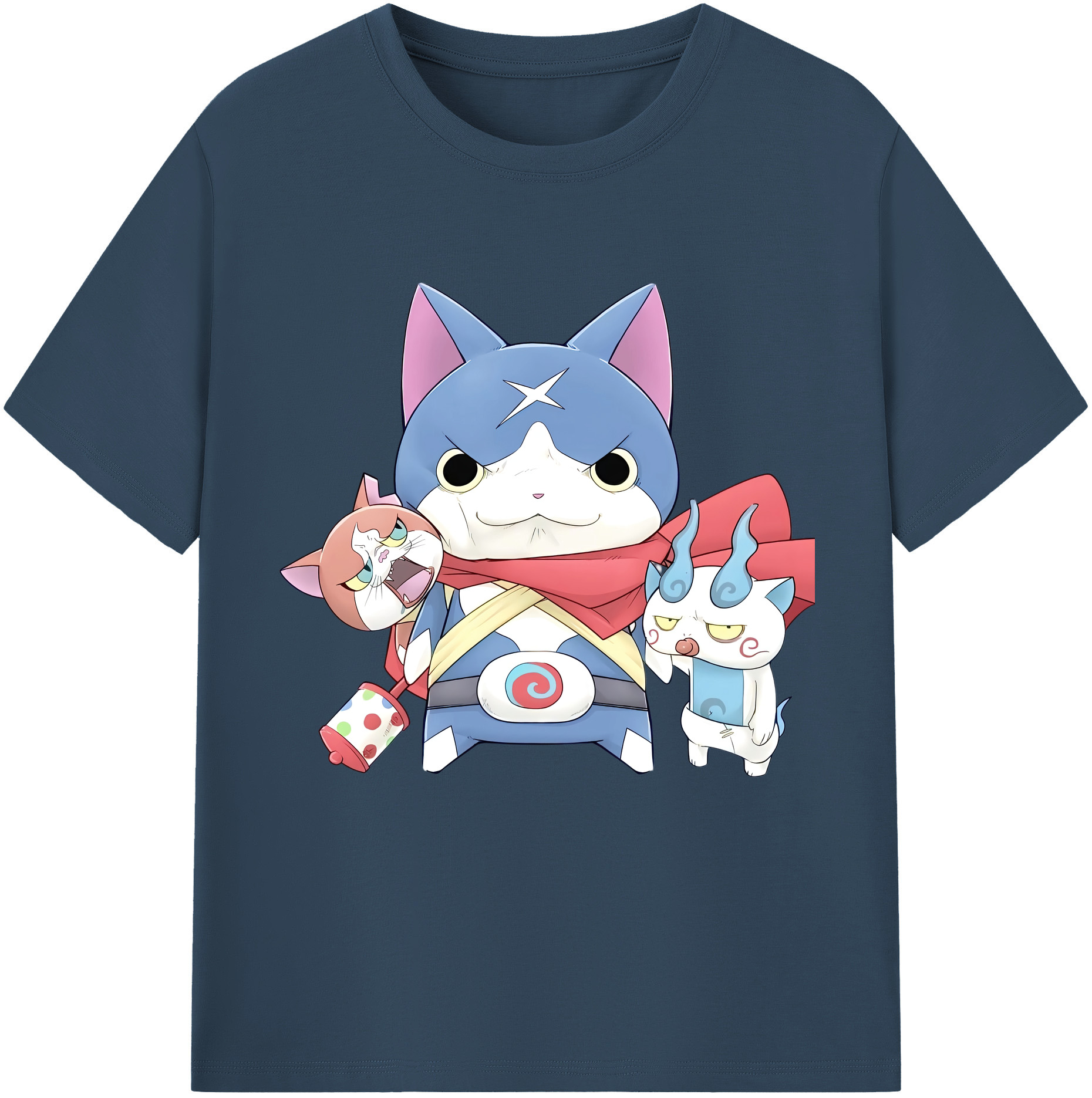 （画像用） 妖怪ウォッチ Yo-kai Watch 綿100％半袖Tシャツ（フロントプリント）