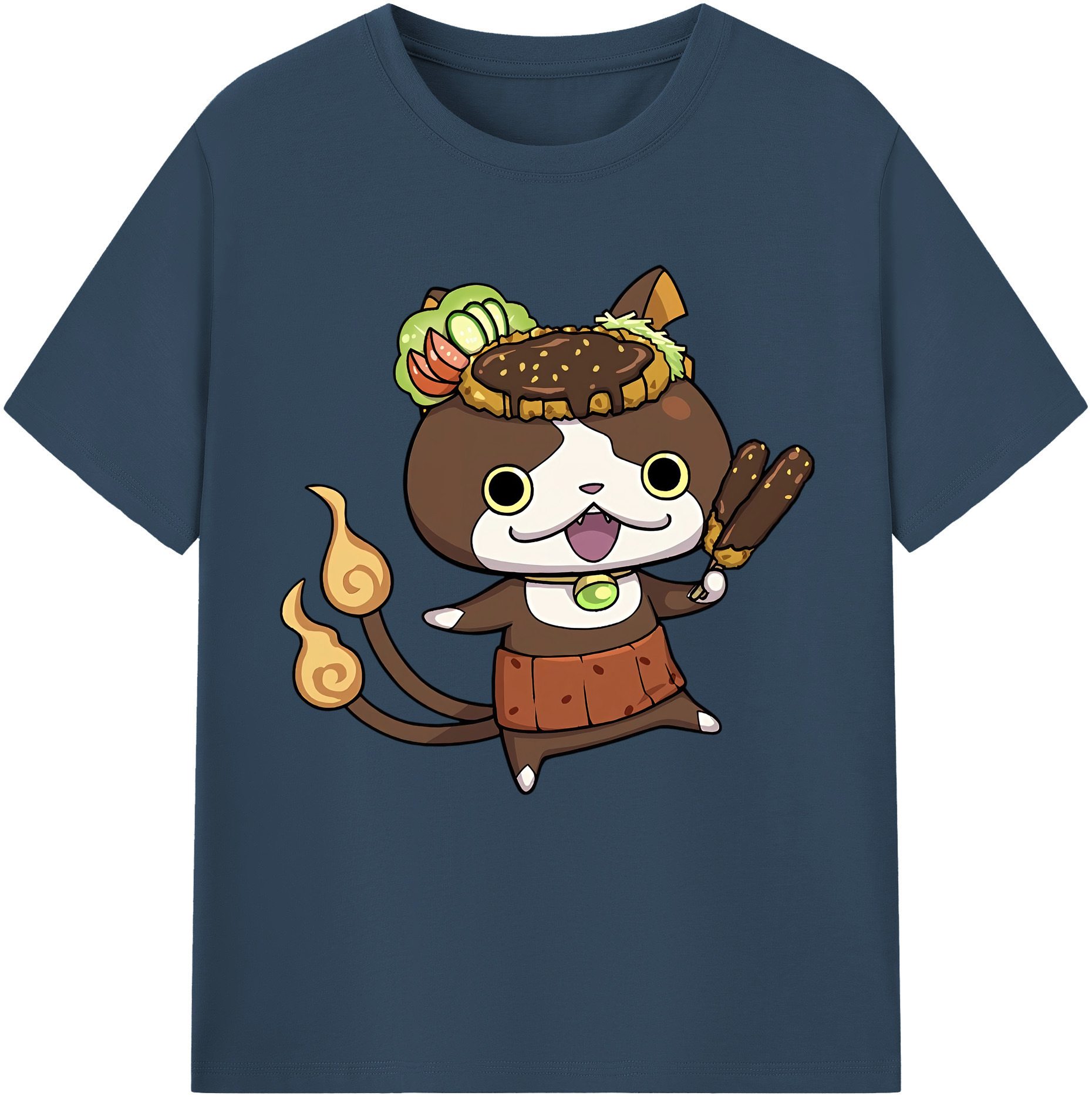 （画像用） 妖怪ウォッチ Yo-kai Watch 綿100％半袖Tシャツ（フロントプリント）