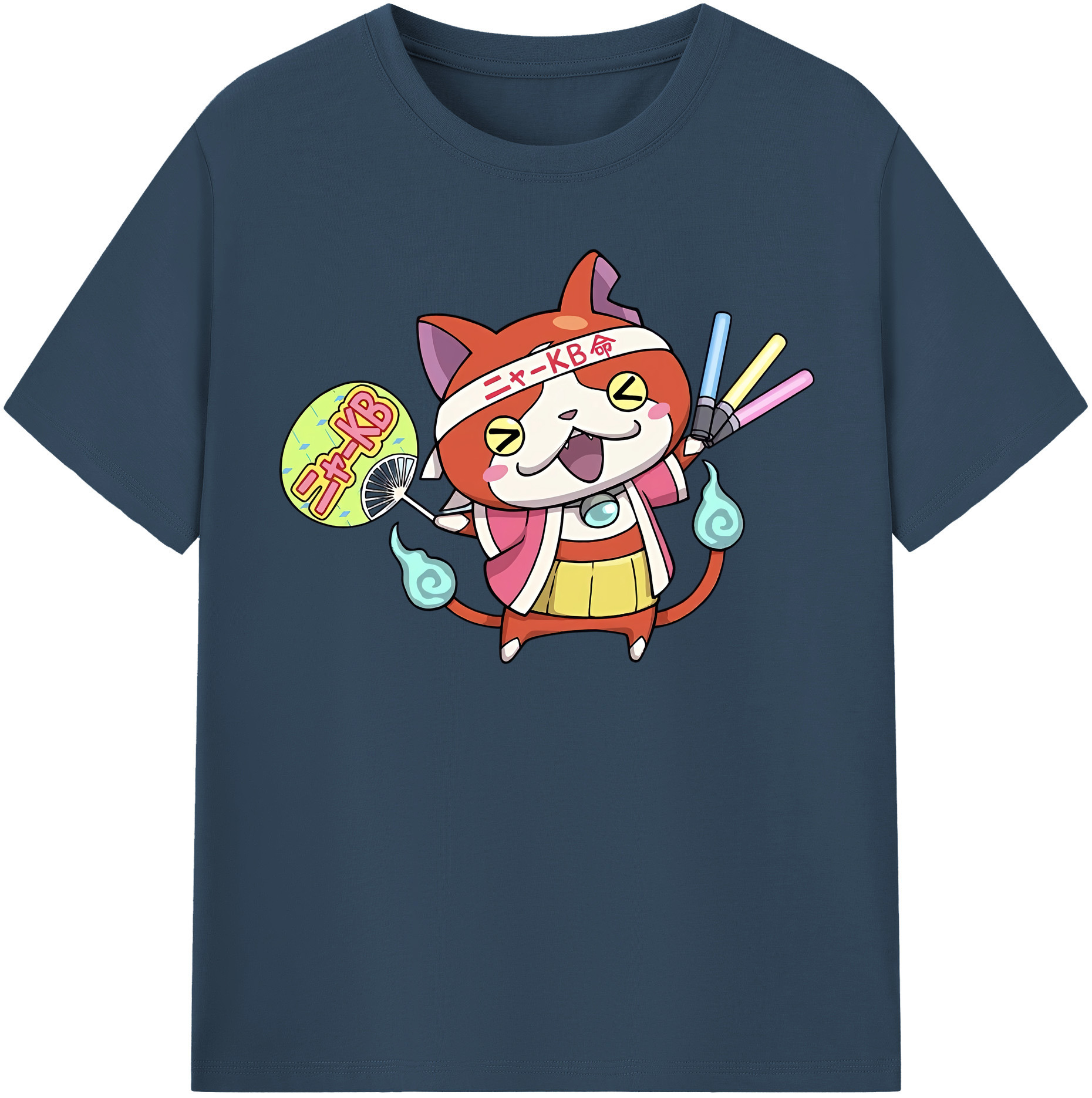 （画像用） 妖怪ウォッチ Yo-kai Watch 綿100％半袖Tシャツ（フロントプリント）