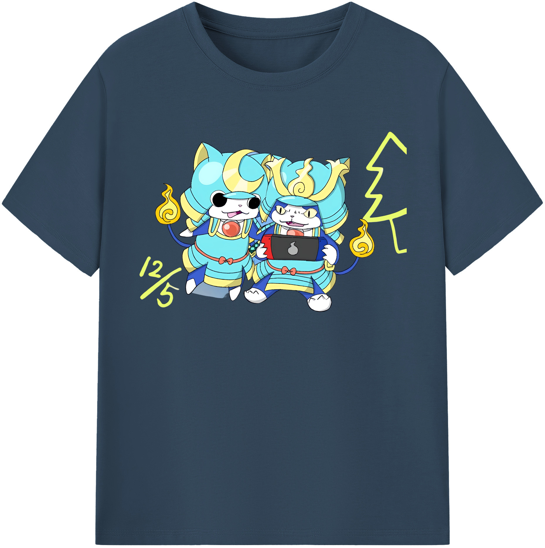 （画像用） 妖怪ウォッチ Yo-kai Watch 綿100％半袖Tシャツ（フロントプリント）