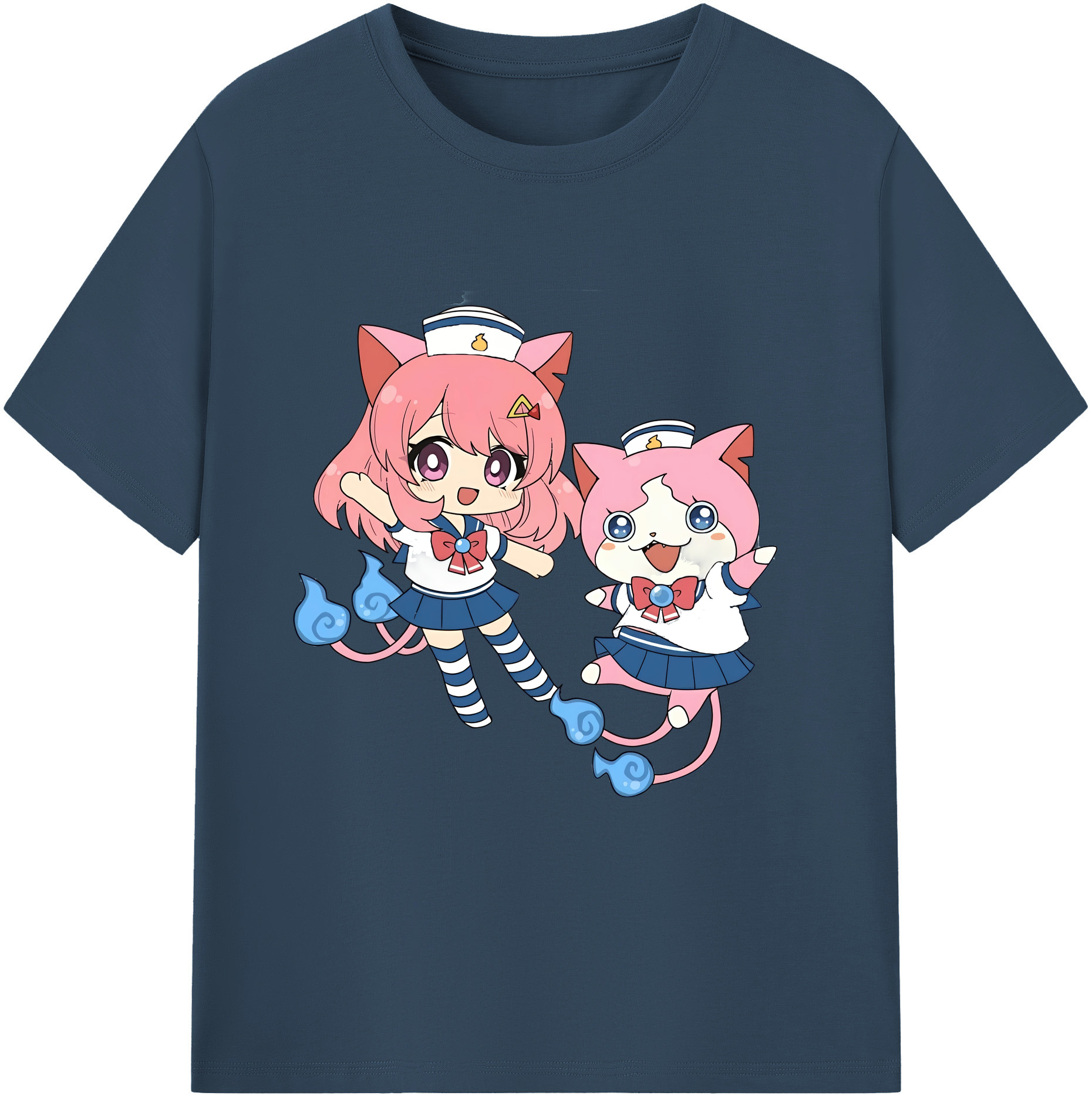 （画像用） 妖怪ウォッチ Yo-kai Watch 綿100％半袖Tシャツ（フロントプリント）