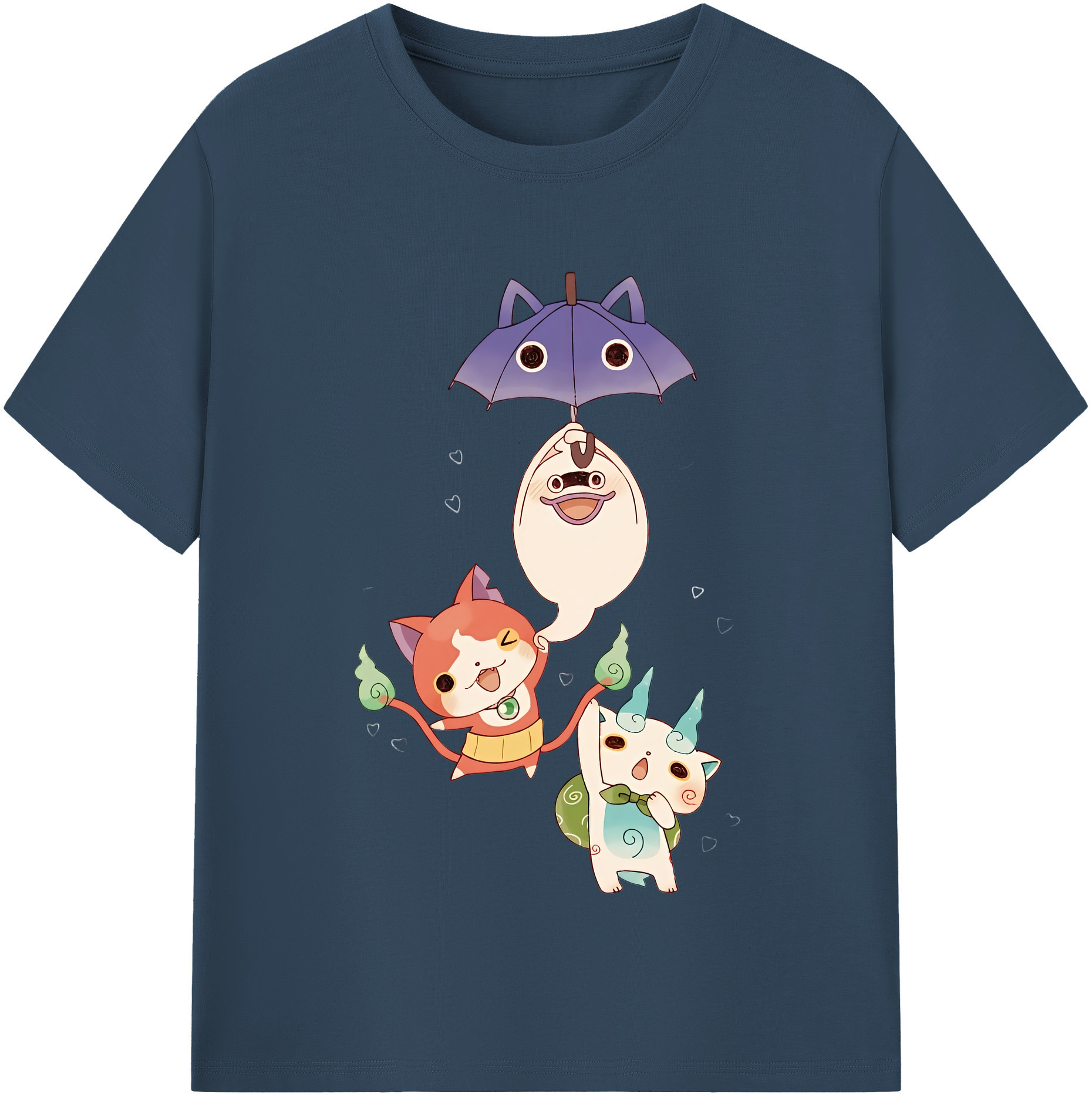 （画像用） 妖怪ウォッチ Yo-kai Watch 綿100％半袖Tシャツ（フロントプリント）