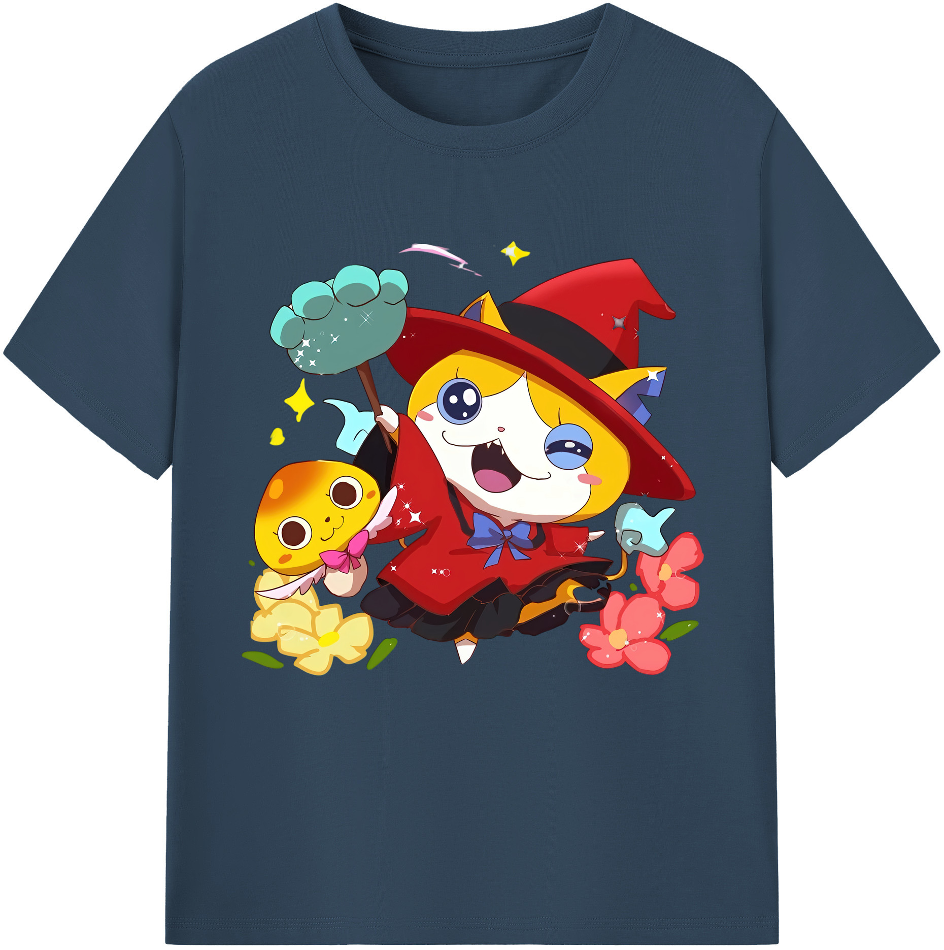 （画像用） 妖怪ウォッチ Yo-kai Watch 綿100％半袖Tシャツ（フロントプリント）