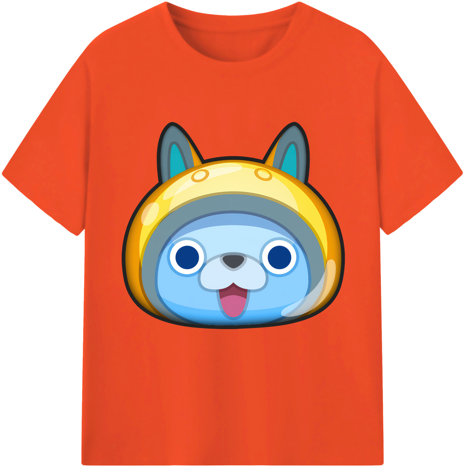 （画像用） 妖怪ウォッチ Yo-kai Watch 綿100％半袖Tシャツ（フロントプリント）