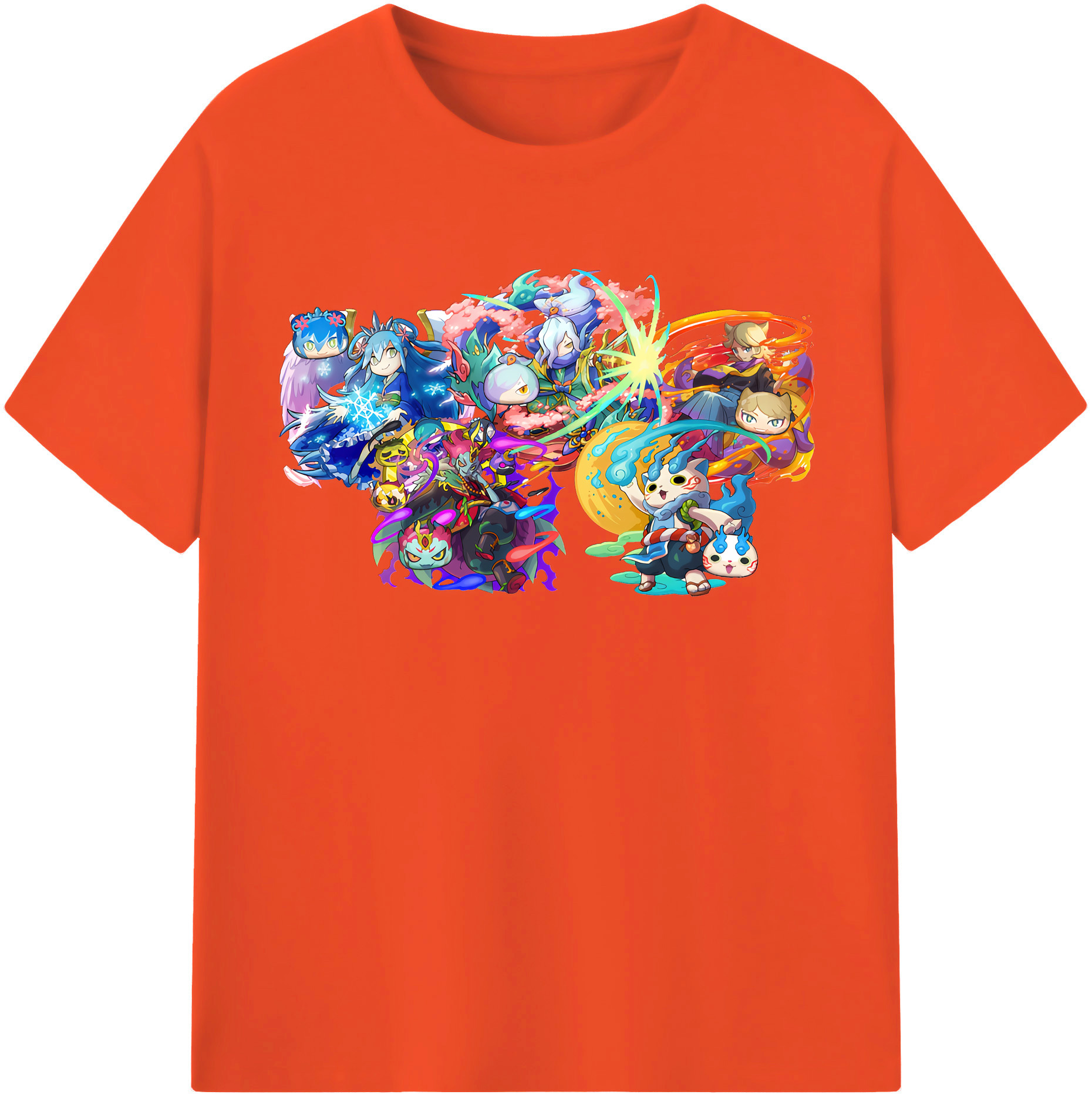 （画像用） 妖怪ウォッチ Yo-kai Watch 綿100％半袖Tシャツ（フロントプリント）