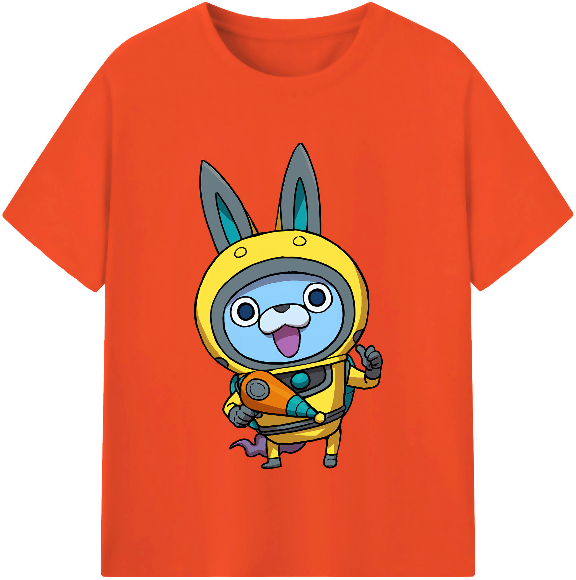 （画像用） 妖怪ウォッチ Yo-kai Watch 綿100％半袖Tシャツ（フロントプリント）