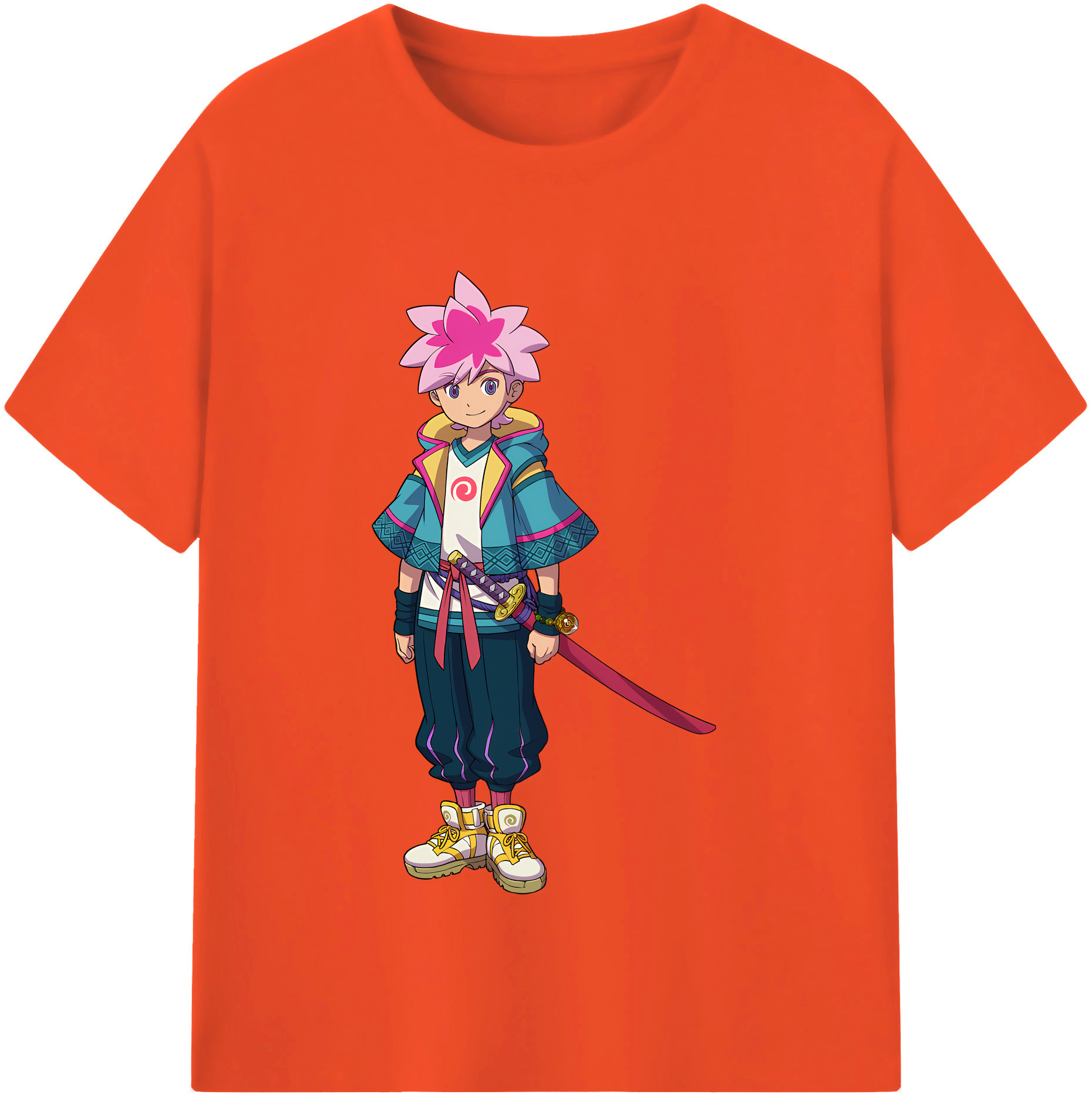 （画像用） 妖怪ウォッチ Yo-kai Watch 綿100％半袖Tシャツ（フロントプリント）