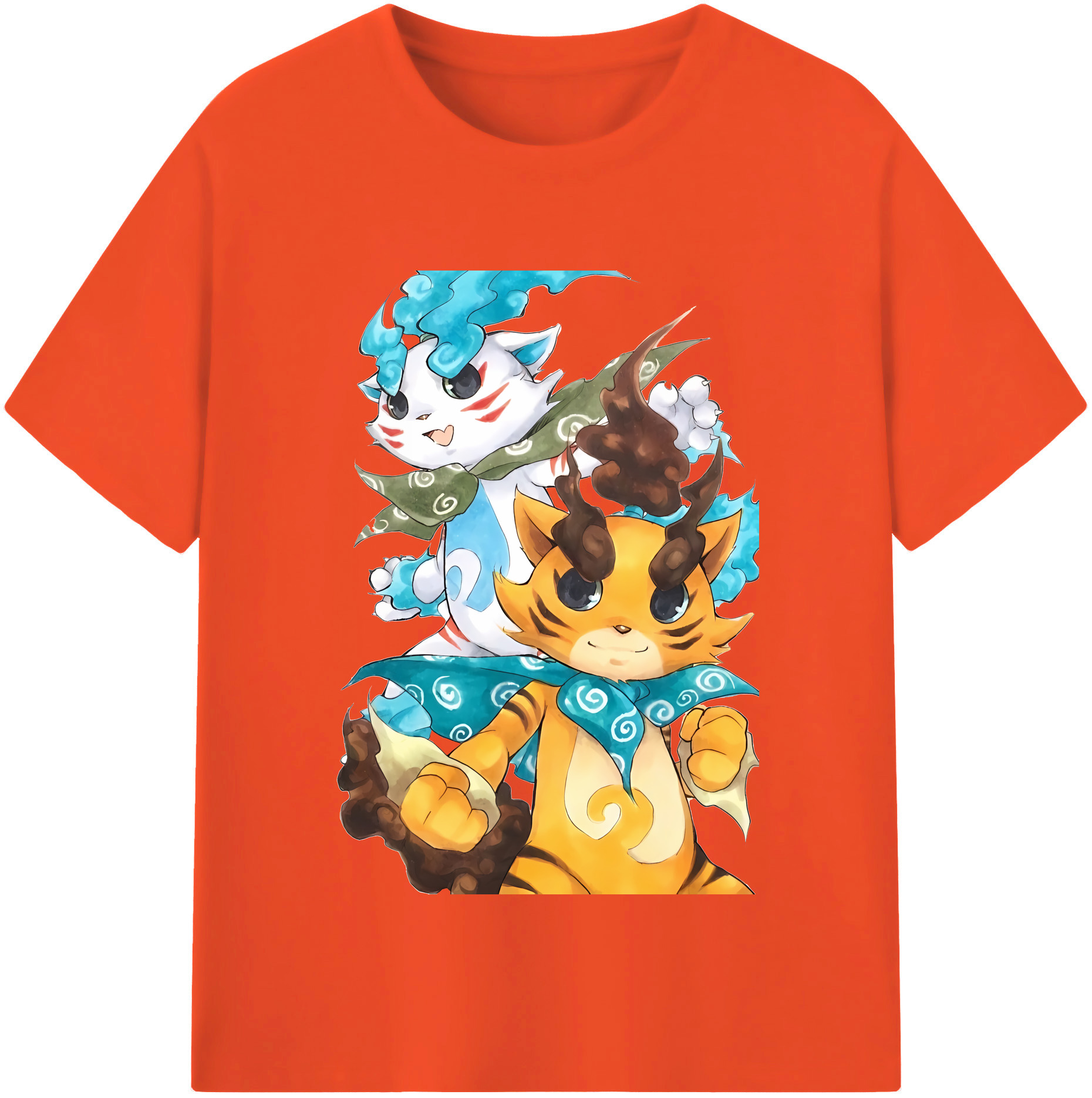 （画像用） 妖怪ウォッチ Yo-kai Watch 綿100％半袖Tシャツ（フロントプリント）