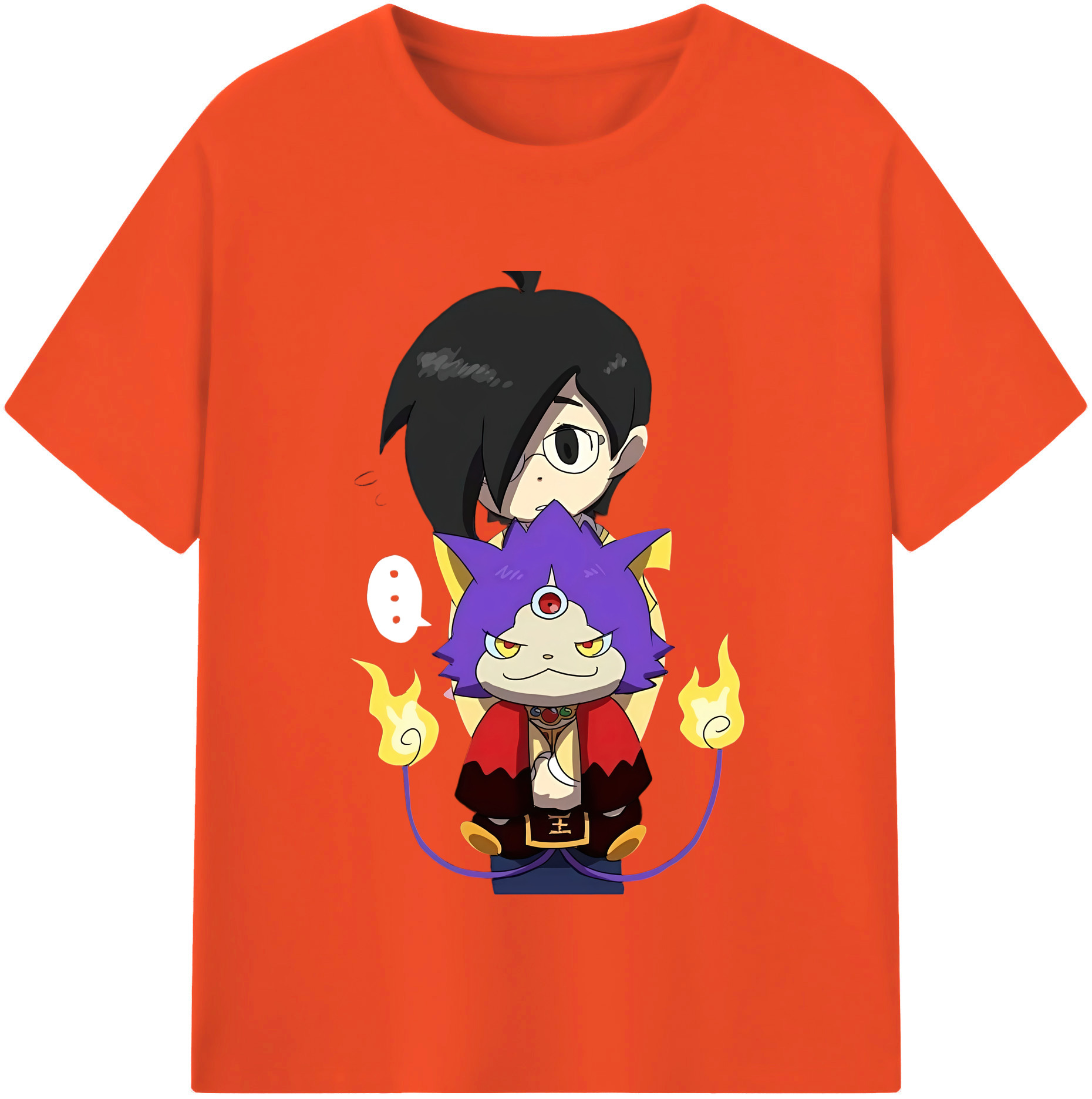 （画像用） 妖怪ウォッチ Yo-kai Watch 綿100％半袖Tシャツ（フロントプリント）