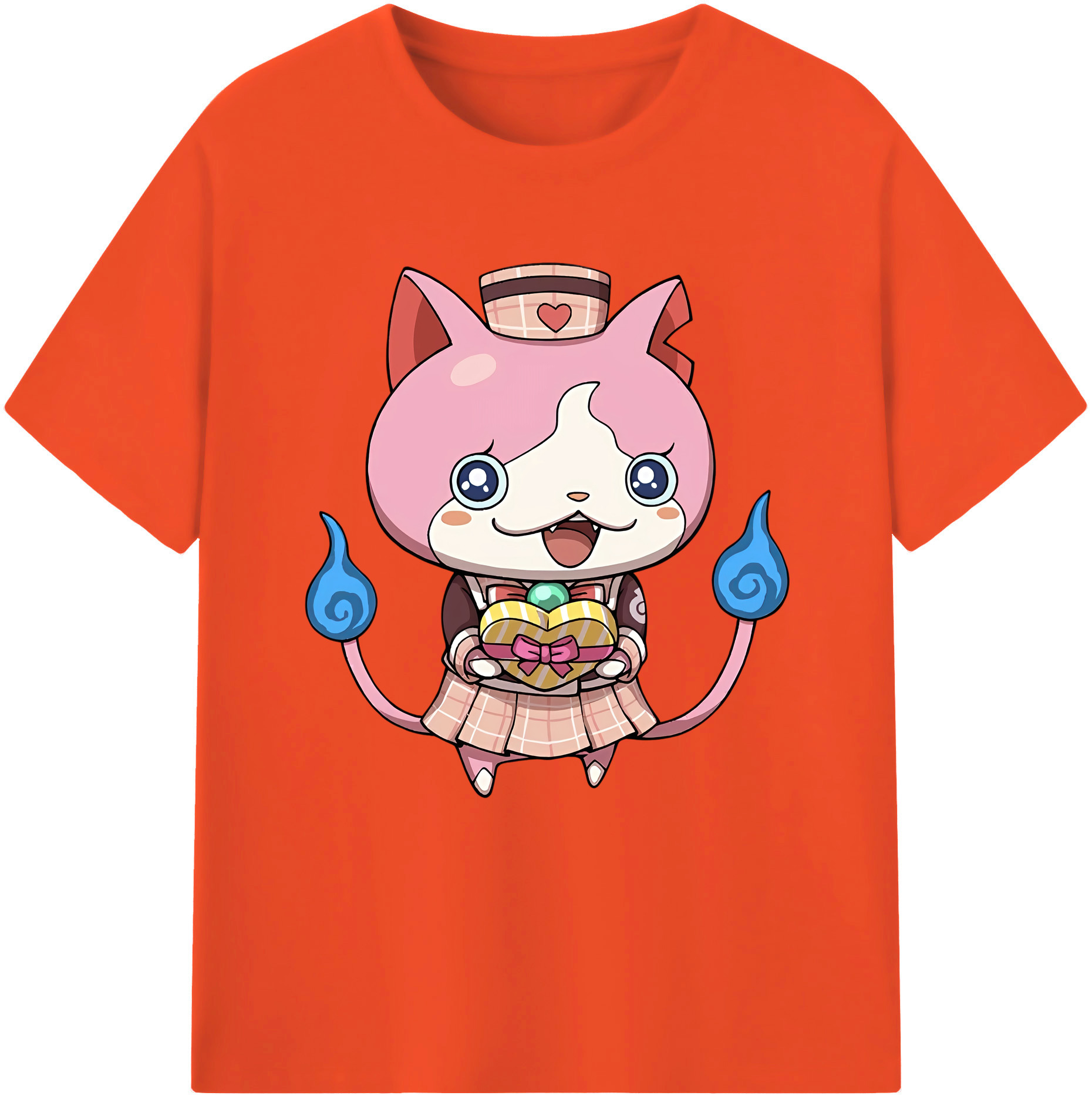 （画像用） 妖怪ウォッチ Yo-kai Watch 綿100％半袖Tシャツ（フロントプリント）