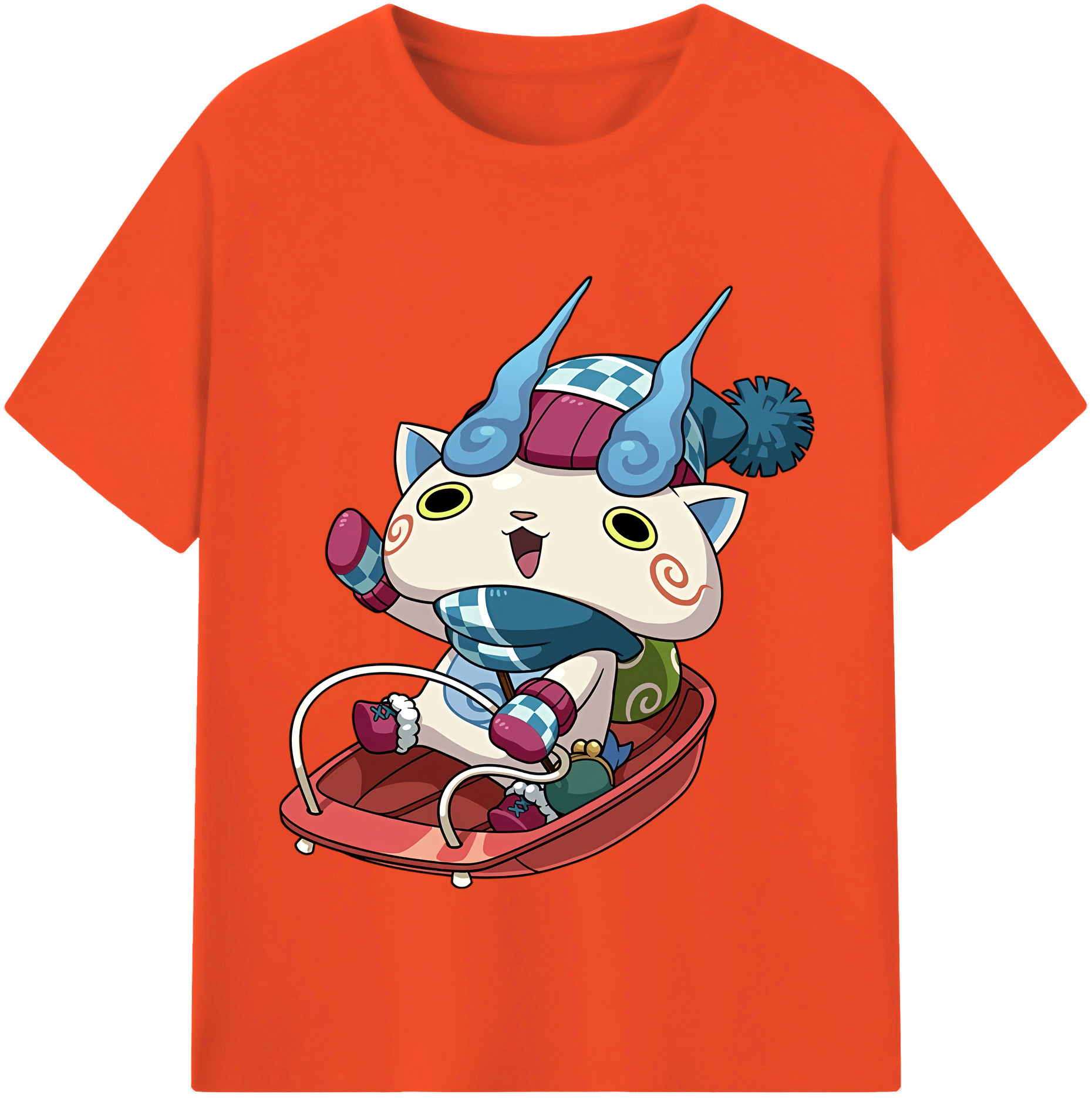 （画像用） 妖怪ウォッチ Yo-kai Watch 綿100％半袖Tシャツ（フロントプリント）