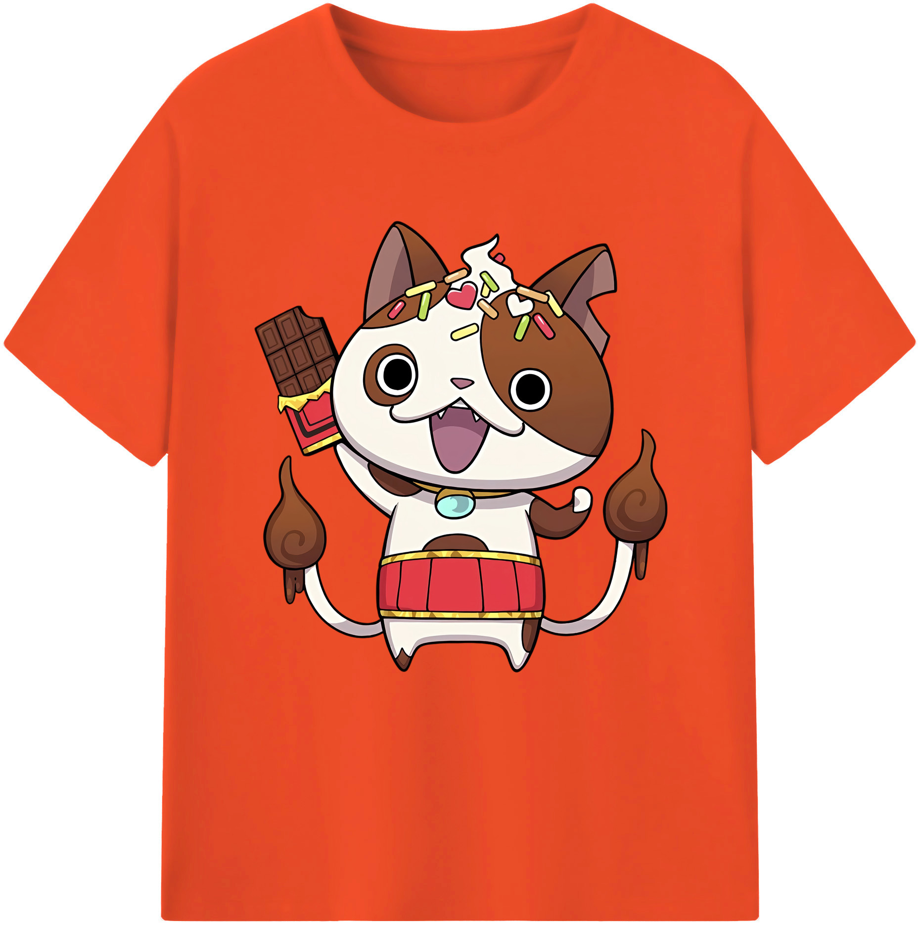 （画像用） 妖怪ウォッチ Yo-kai Watch 綿100％半袖Tシャツ（フロントプリント）