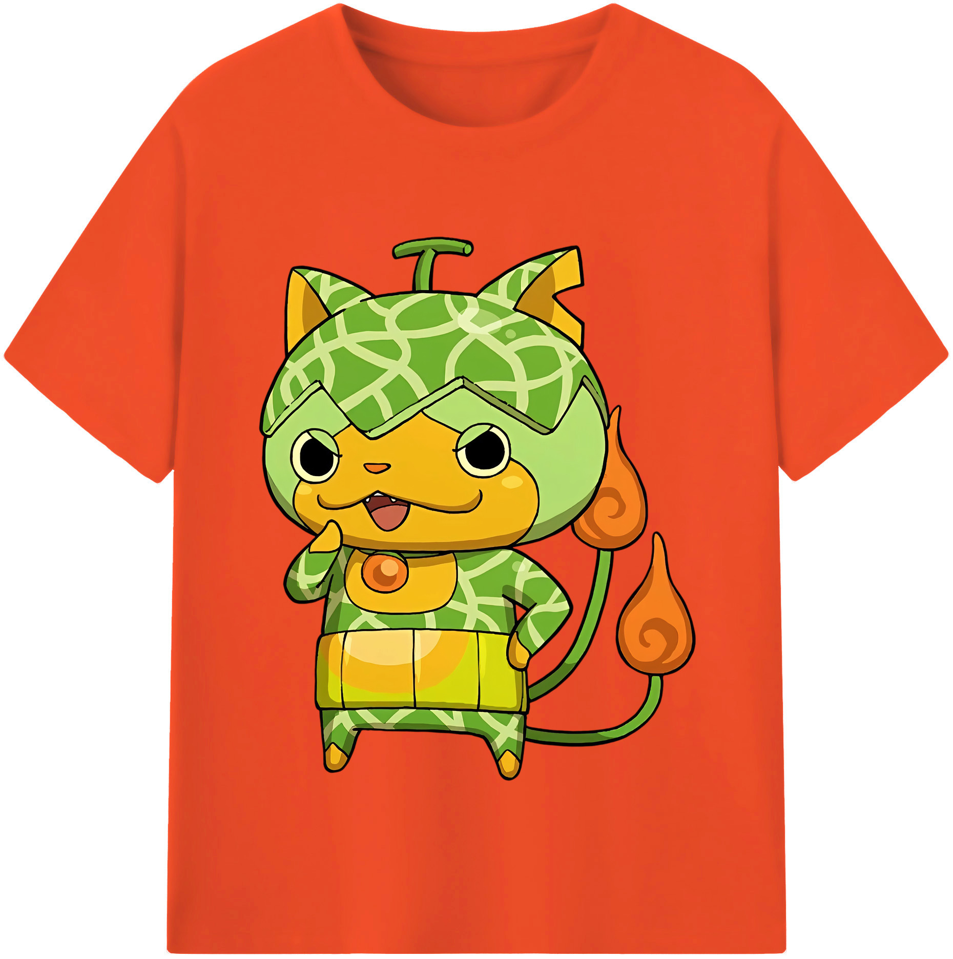 （画像用） 妖怪ウォッチ Yo-kai Watch 綿100％半袖Tシャツ（フロントプリント）