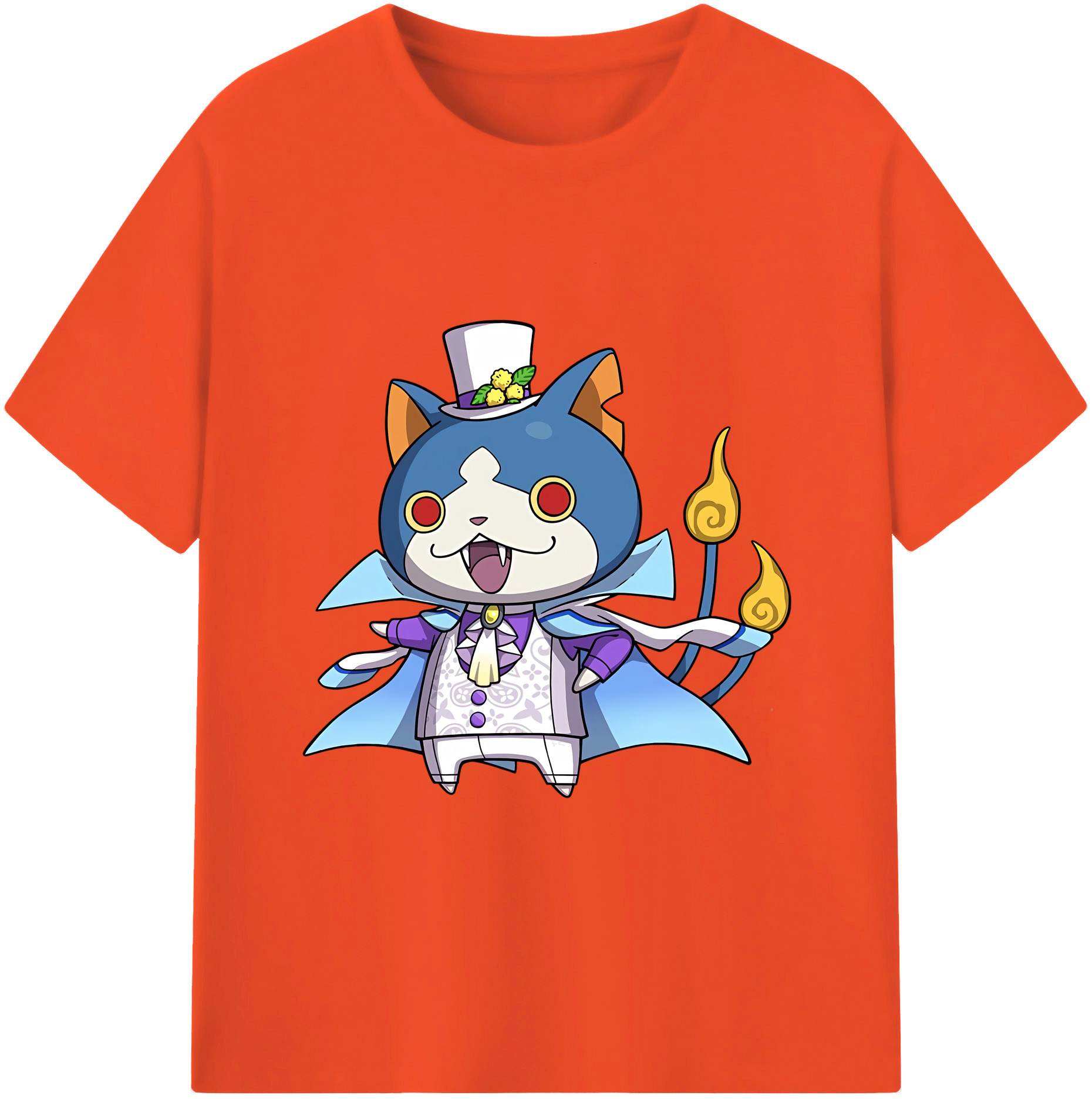 （画像用） 妖怪ウォッチ Yo-kai Watch 綿100％半袖Tシャツ（フロントプリント）
