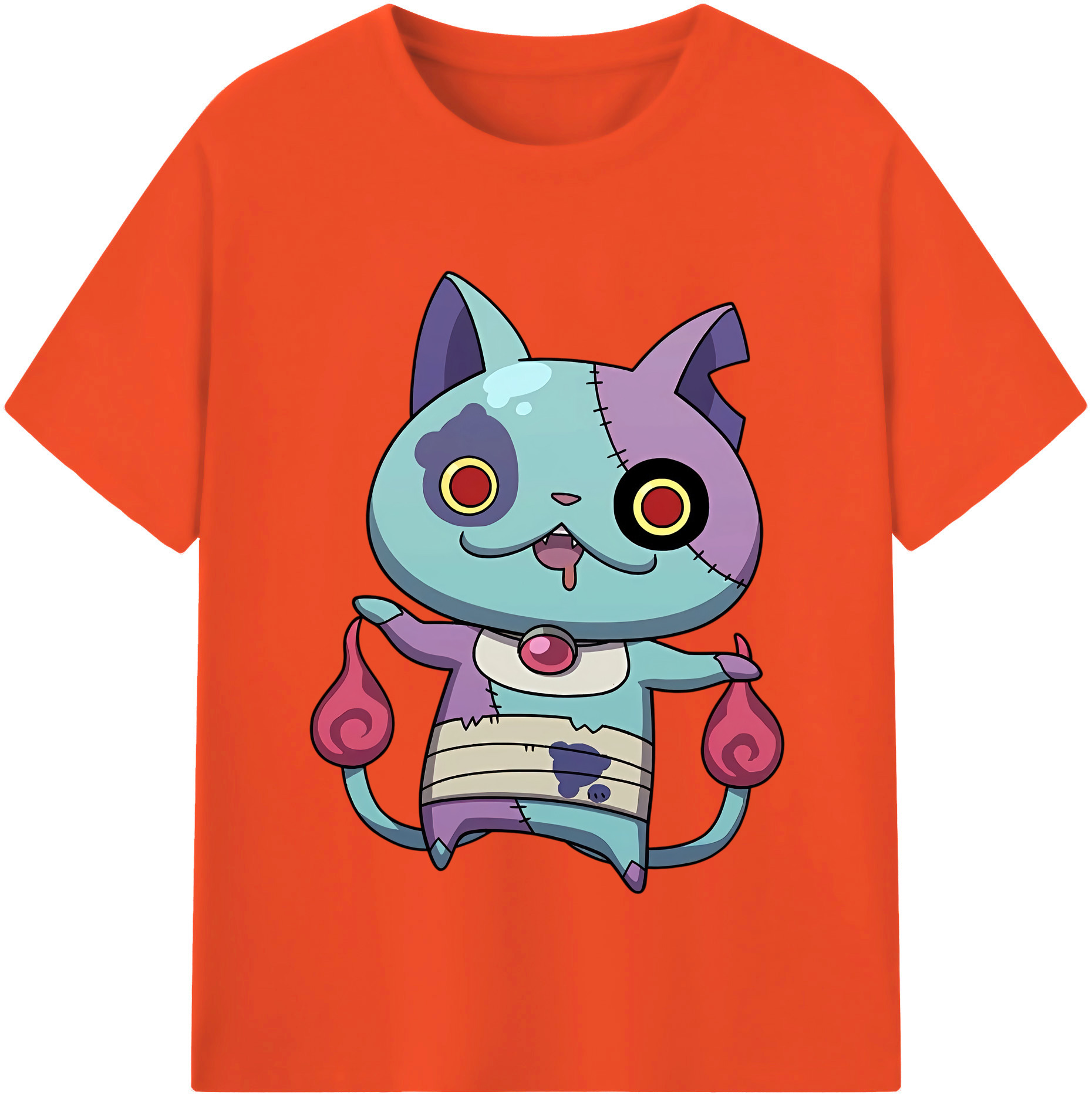 （画像用） 妖怪ウォッチ Yo-kai Watch 綿100％半袖Tシャツ（フロントプリント）