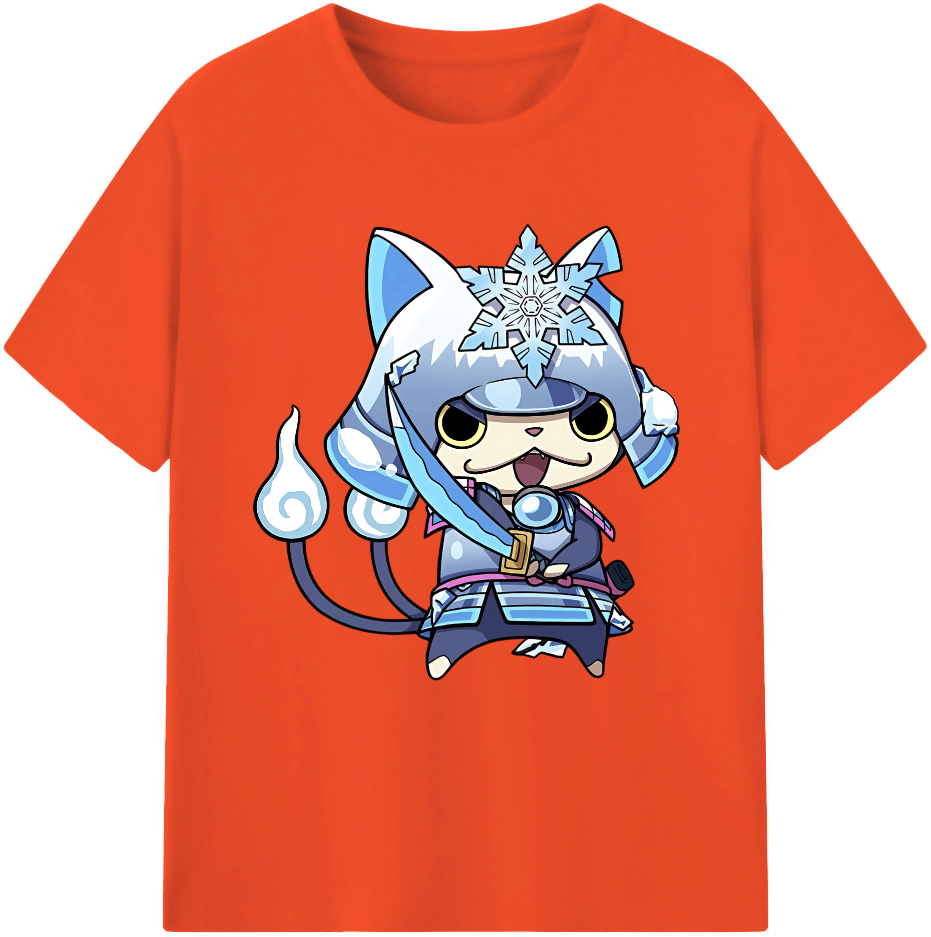 （画像用） 妖怪ウォッチ Yo-kai Watch 綿100％半袖Tシャツ（フロントプリント）