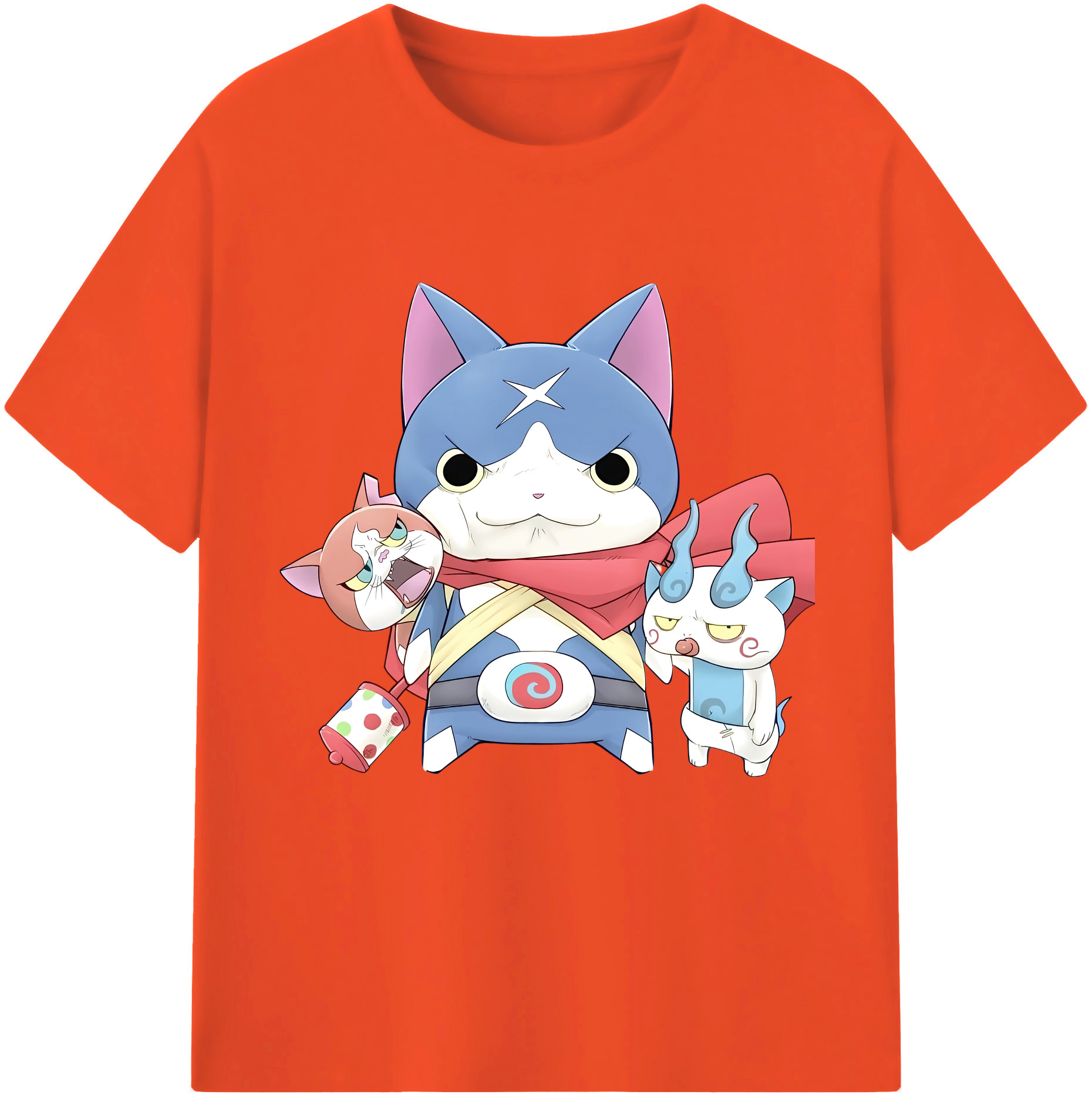 （画像用） 妖怪ウォッチ Yo-kai Watch 綿100％半袖Tシャツ（フロントプリント）