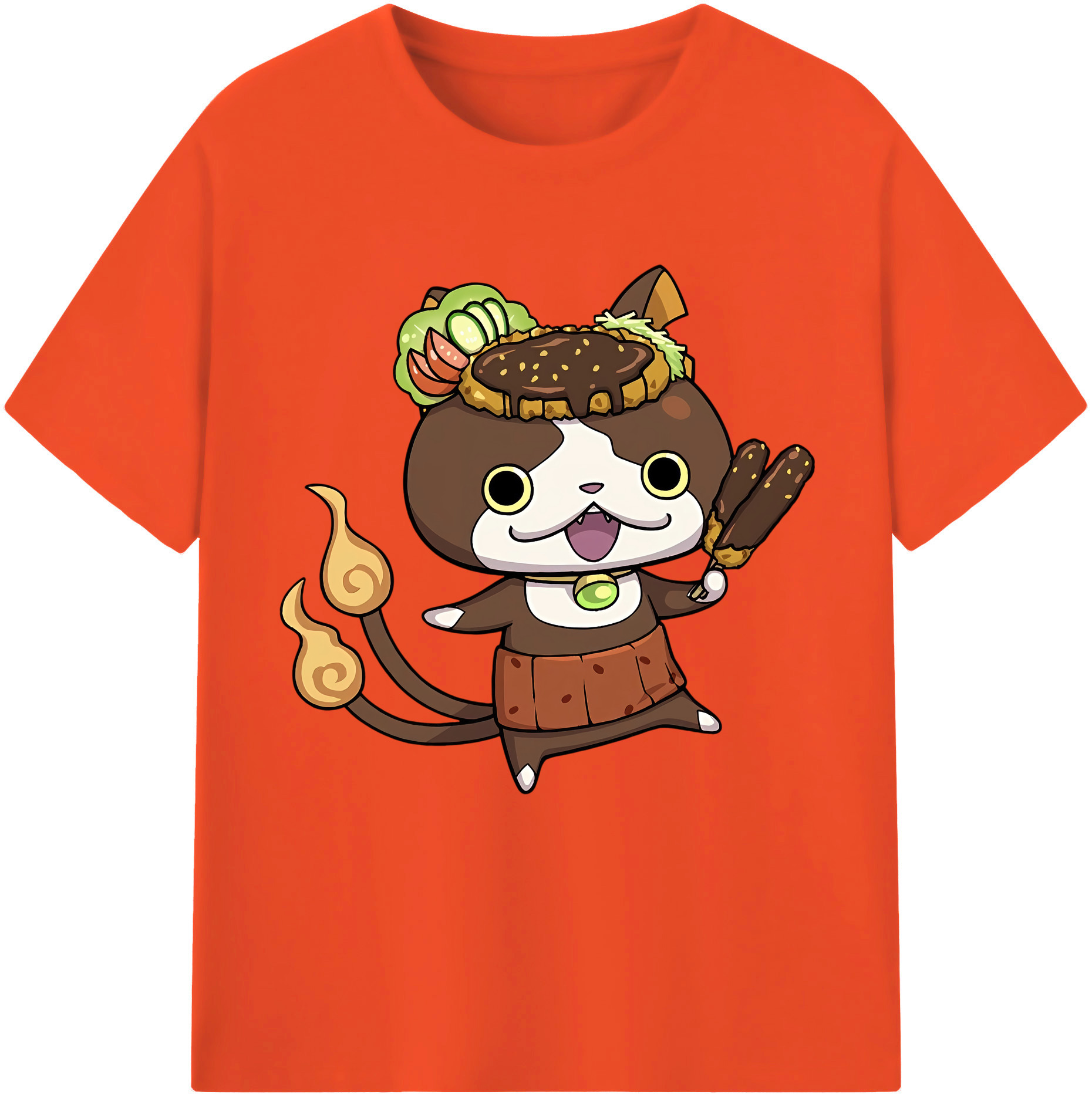 （画像用） 妖怪ウォッチ Yo-kai Watch 綿100％半袖Tシャツ（フロントプリント）