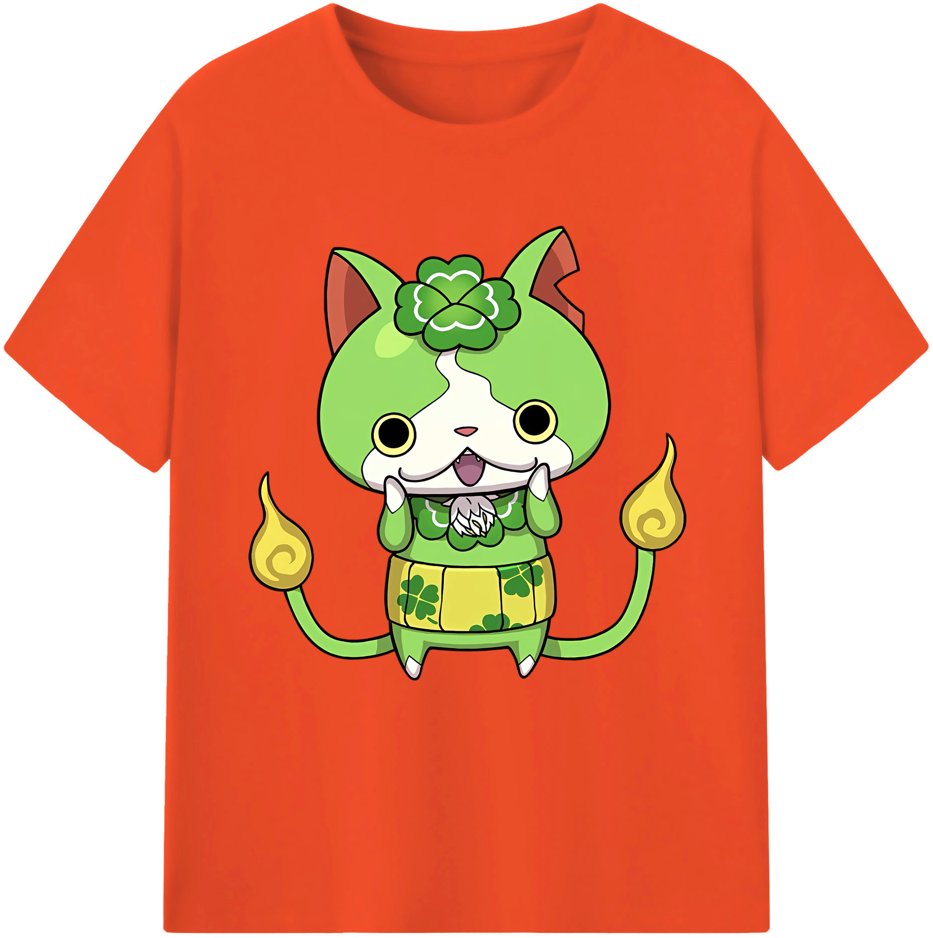 （画像用） 妖怪ウォッチ Yo-kai Watch 綿100％半袖Tシャツ（フロントプリント）
