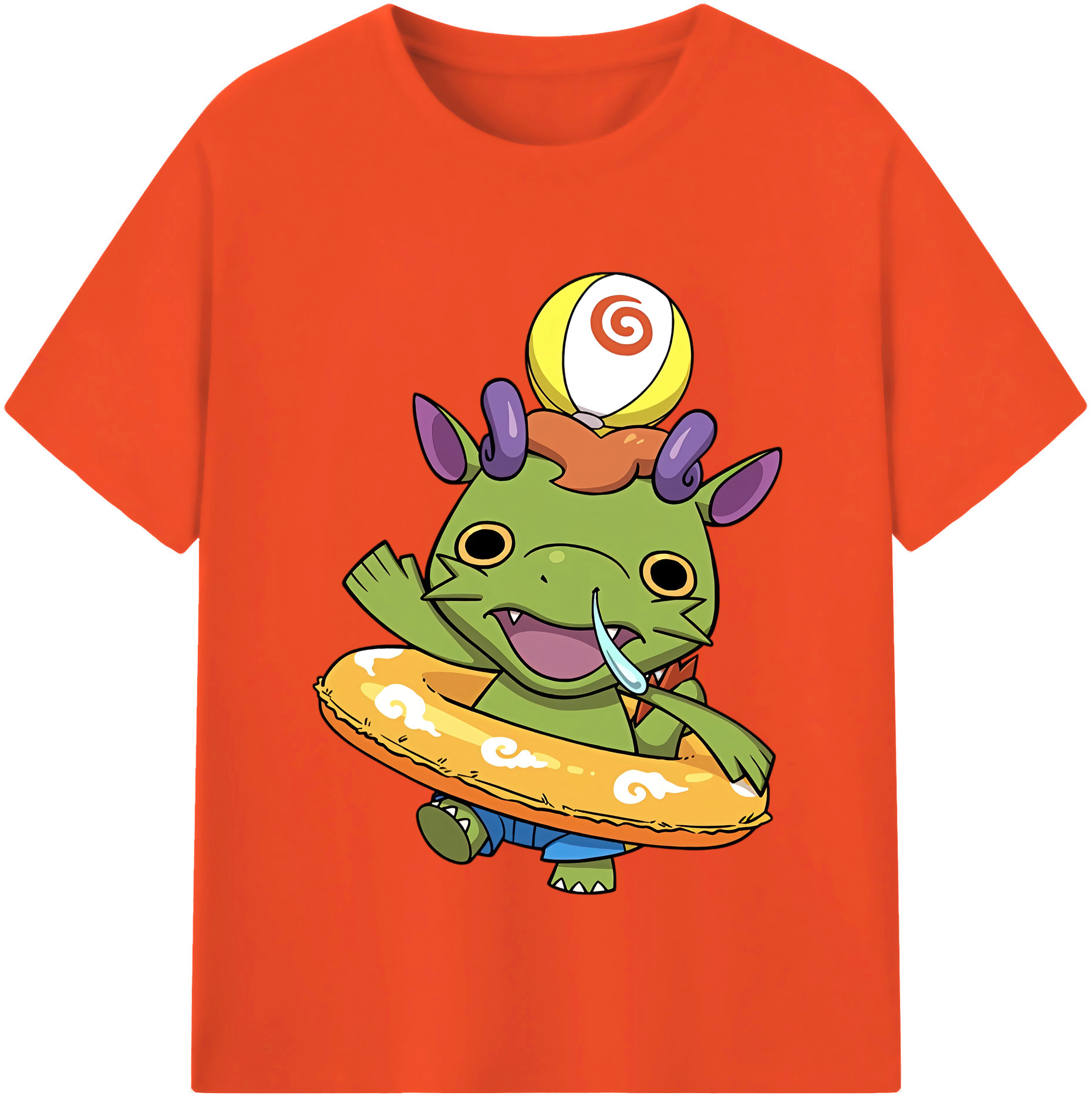 （画像用） 妖怪ウォッチ Yo-kai Watch 綿100％半袖Tシャツ（フロントプリント）