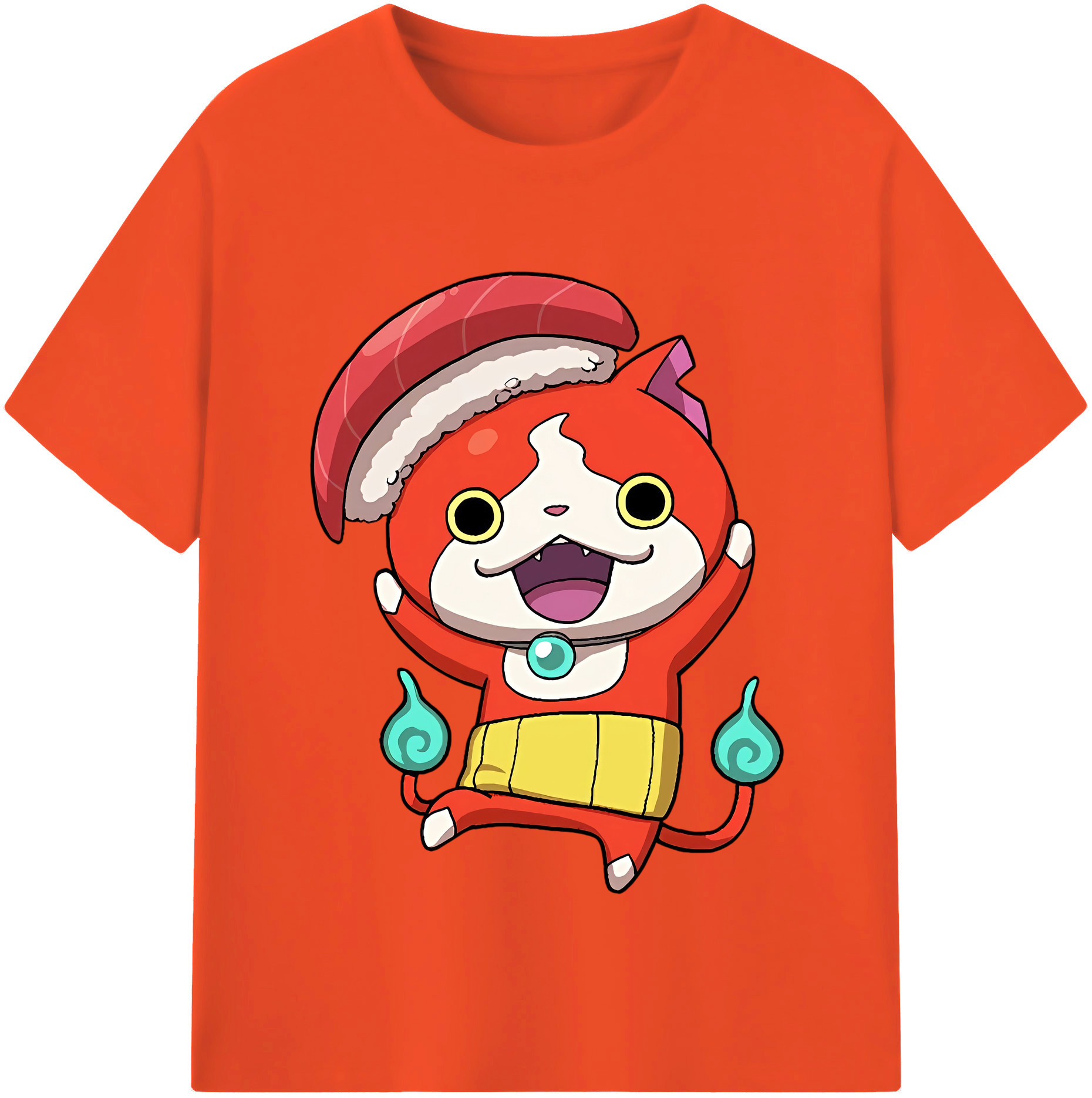 （画像用） 妖怪ウォッチ Yo-kai Watch 綿100％半袖Tシャツ（フロントプリント）
