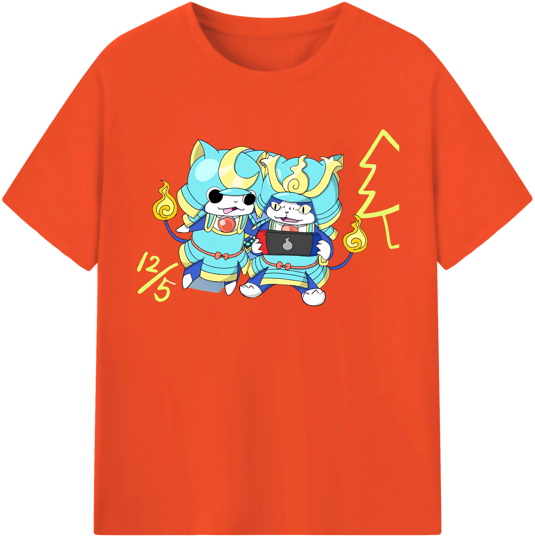 （画像用） 妖怪ウォッチ Yo-kai Watch 綿100％半袖Tシャツ（フロントプリント）
