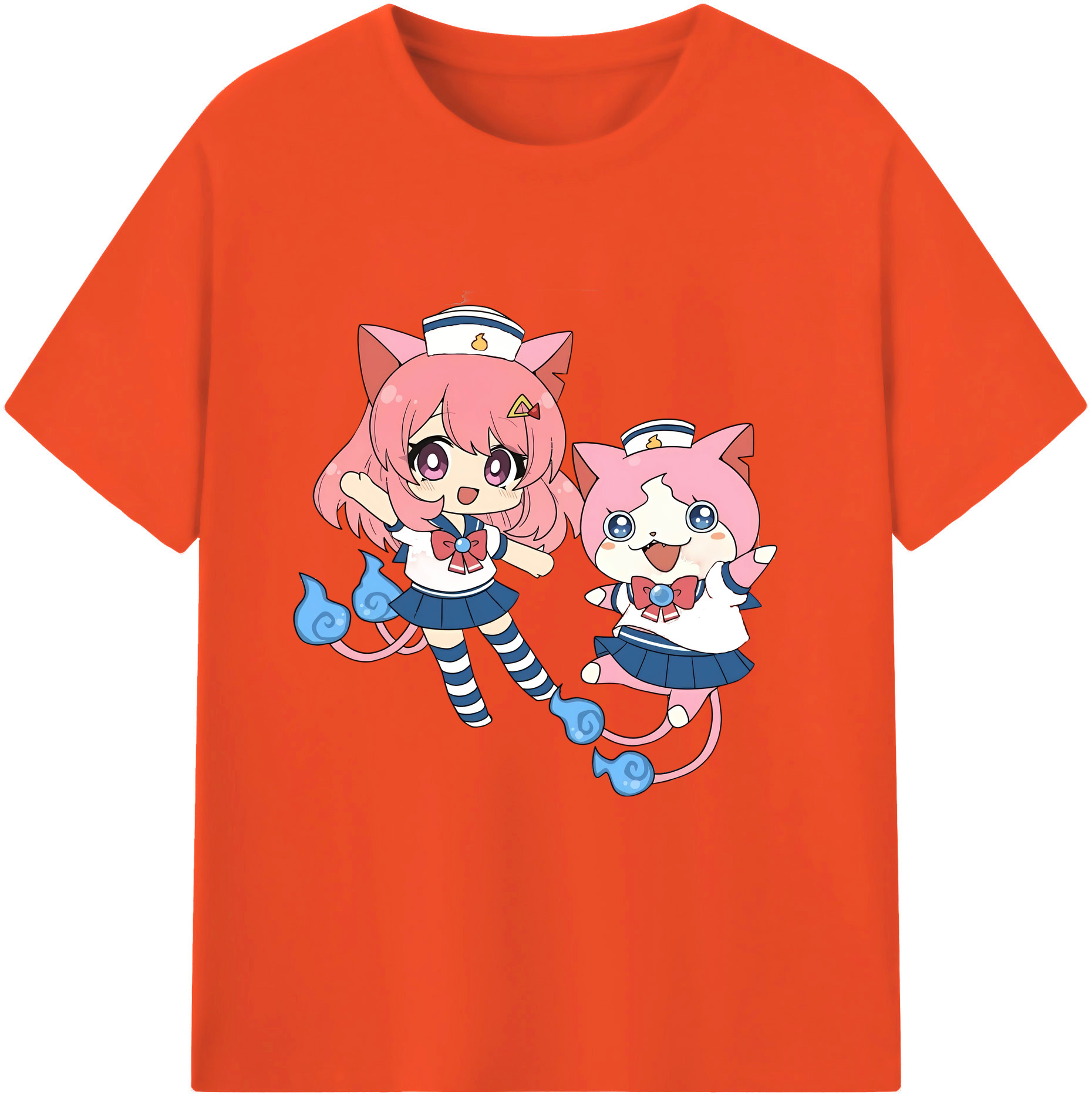 （画像用） 妖怪ウォッチ Yo-kai Watch 綿100％半袖Tシャツ（フロントプリント）