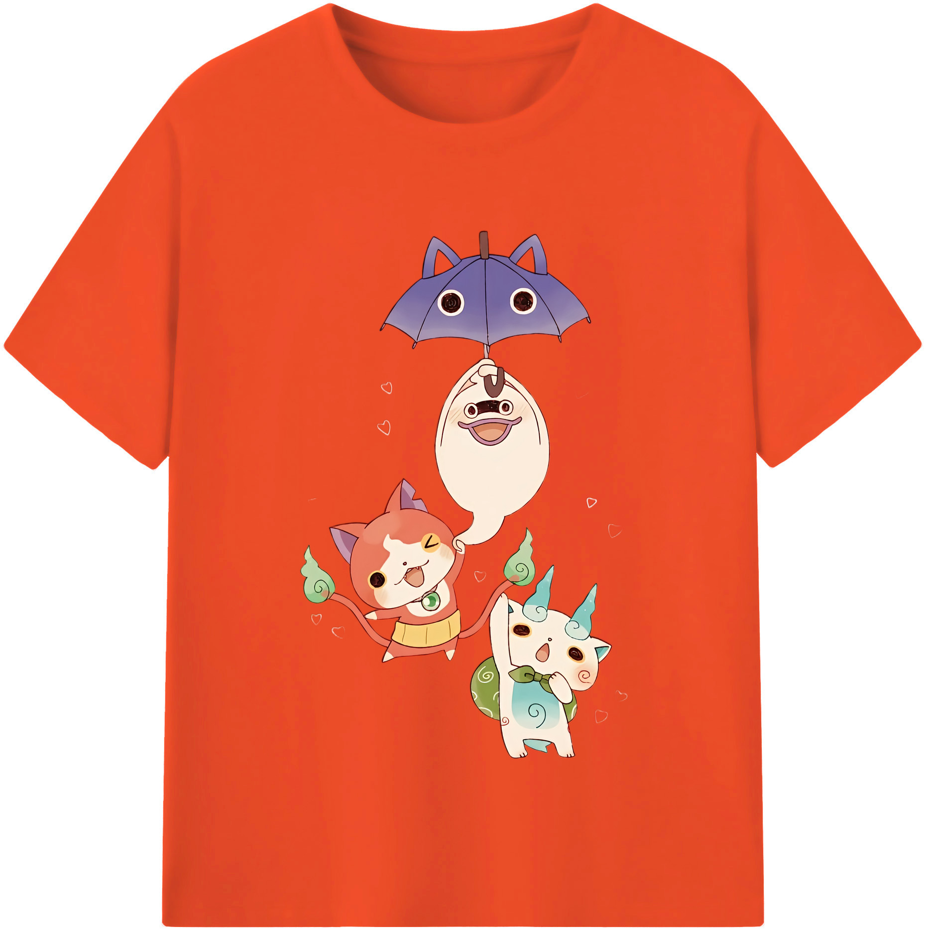 （画像用） 妖怪ウォッチ Yo-kai Watch 綿100％半袖Tシャツ（フロントプリント）