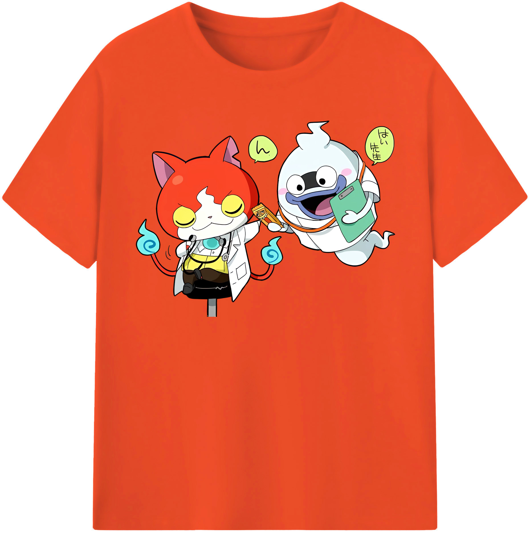 （画像用） 妖怪ウォッチ Yo-kai Watch 綿100％半袖Tシャツ（フロントプリント）