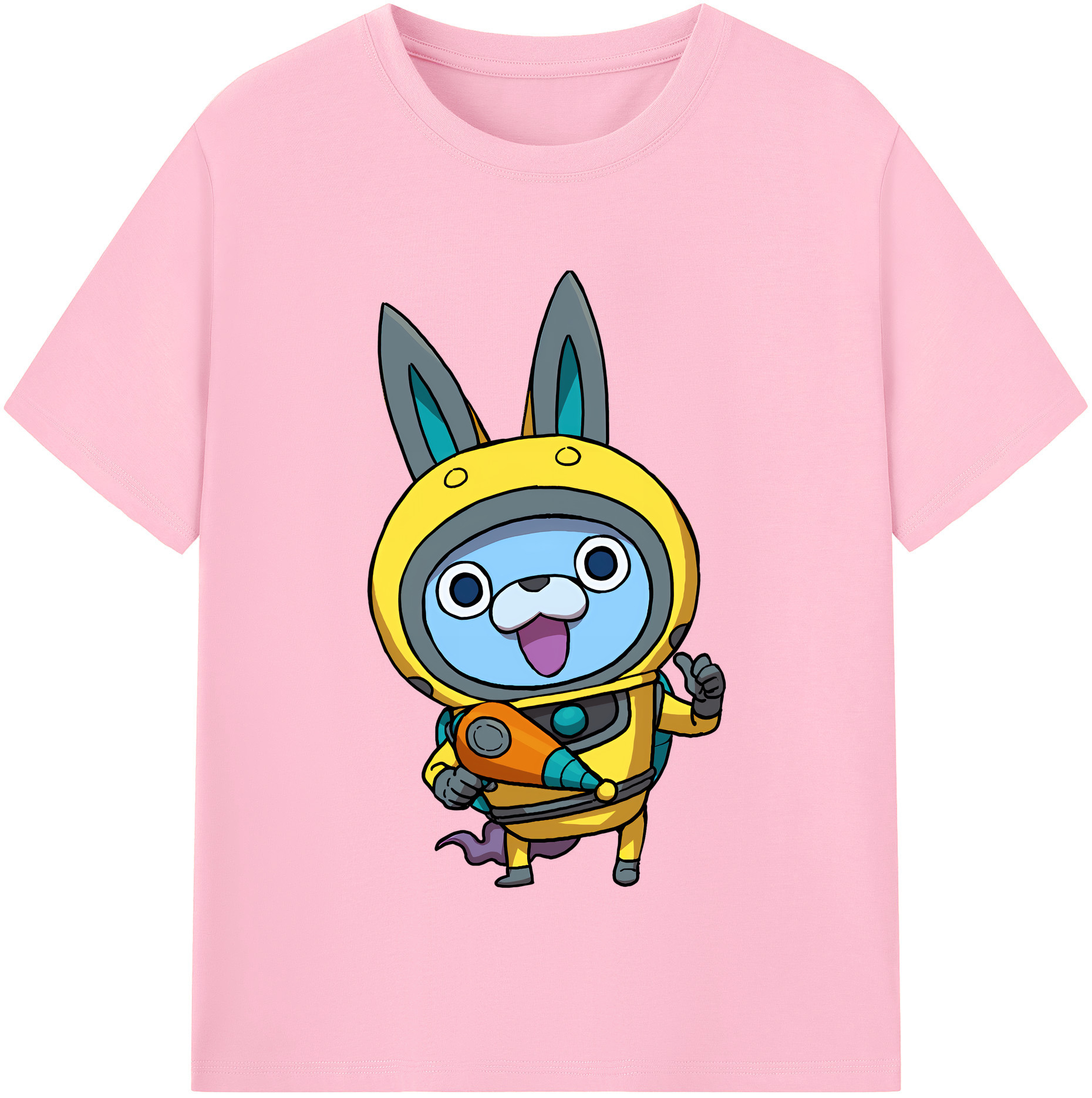 （画像用） 妖怪ウォッチ Yo-kai Watch 綿100％半袖Tシャツ（フロントプリント）