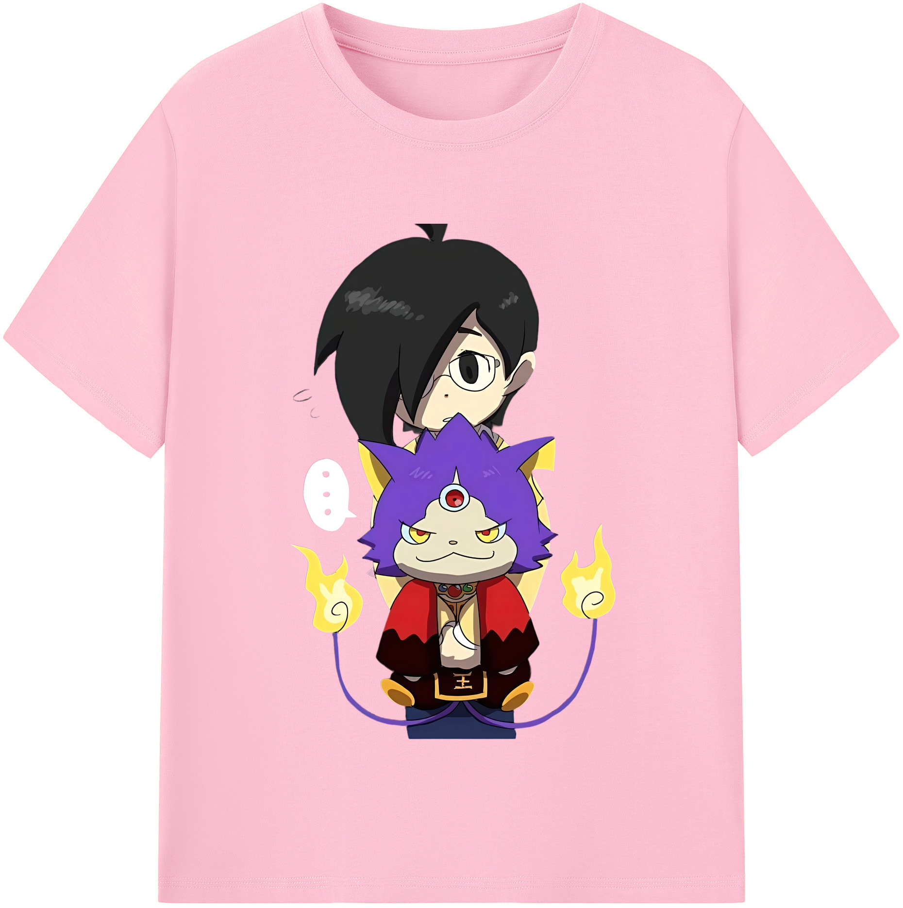 （画像用） 妖怪ウォッチ Yo-kai Watch 綿100％半袖Tシャツ（フロントプリント）
