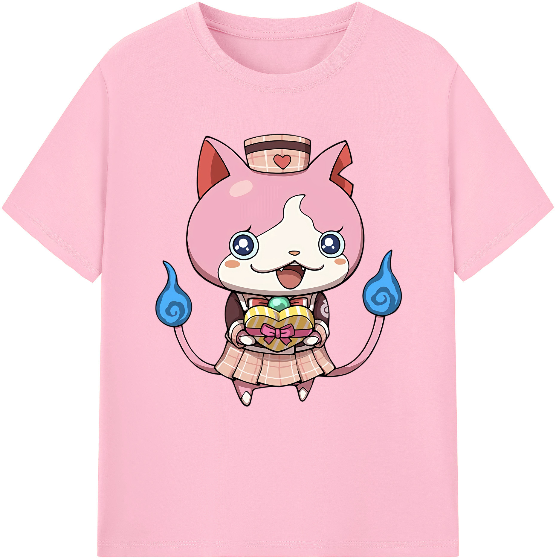 （画像用） 妖怪ウォッチ Yo-kai Watch 綿100％半袖Tシャツ（フロントプリント）