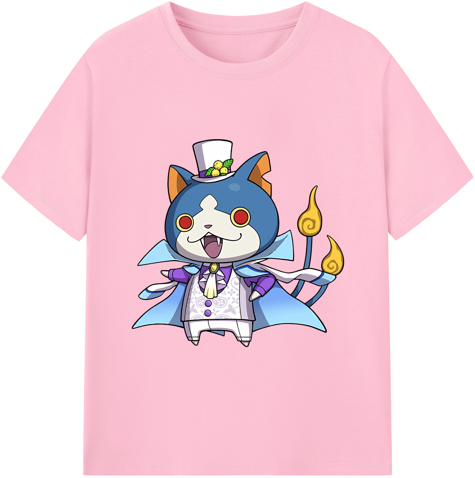 （画像用） 妖怪ウォッチ Yo-kai Watch 綿100％半袖Tシャツ（フロントプリント）