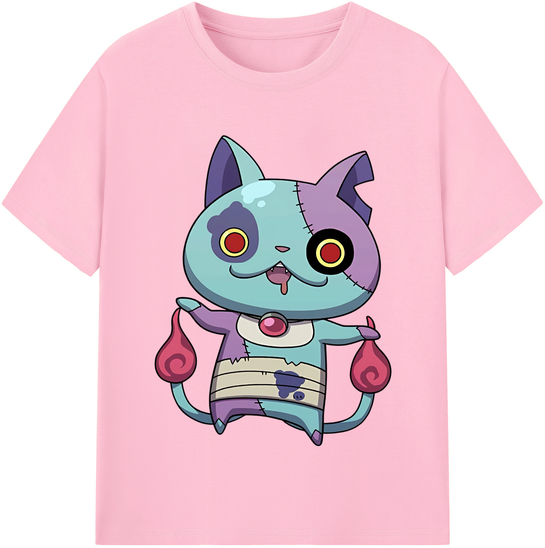（画像用） 妖怪ウォッチ Yo-kai Watch 綿100％半袖Tシャツ（フロントプリント）