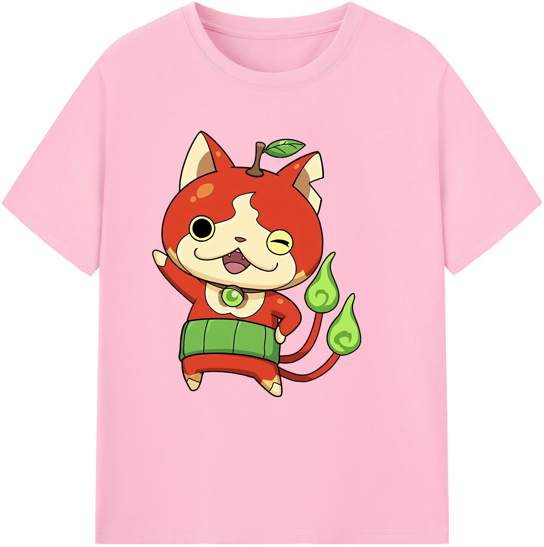 （画像用） 妖怪ウォッチ Yo-kai Watch 綿100％半袖Tシャツ（フロントプリント）