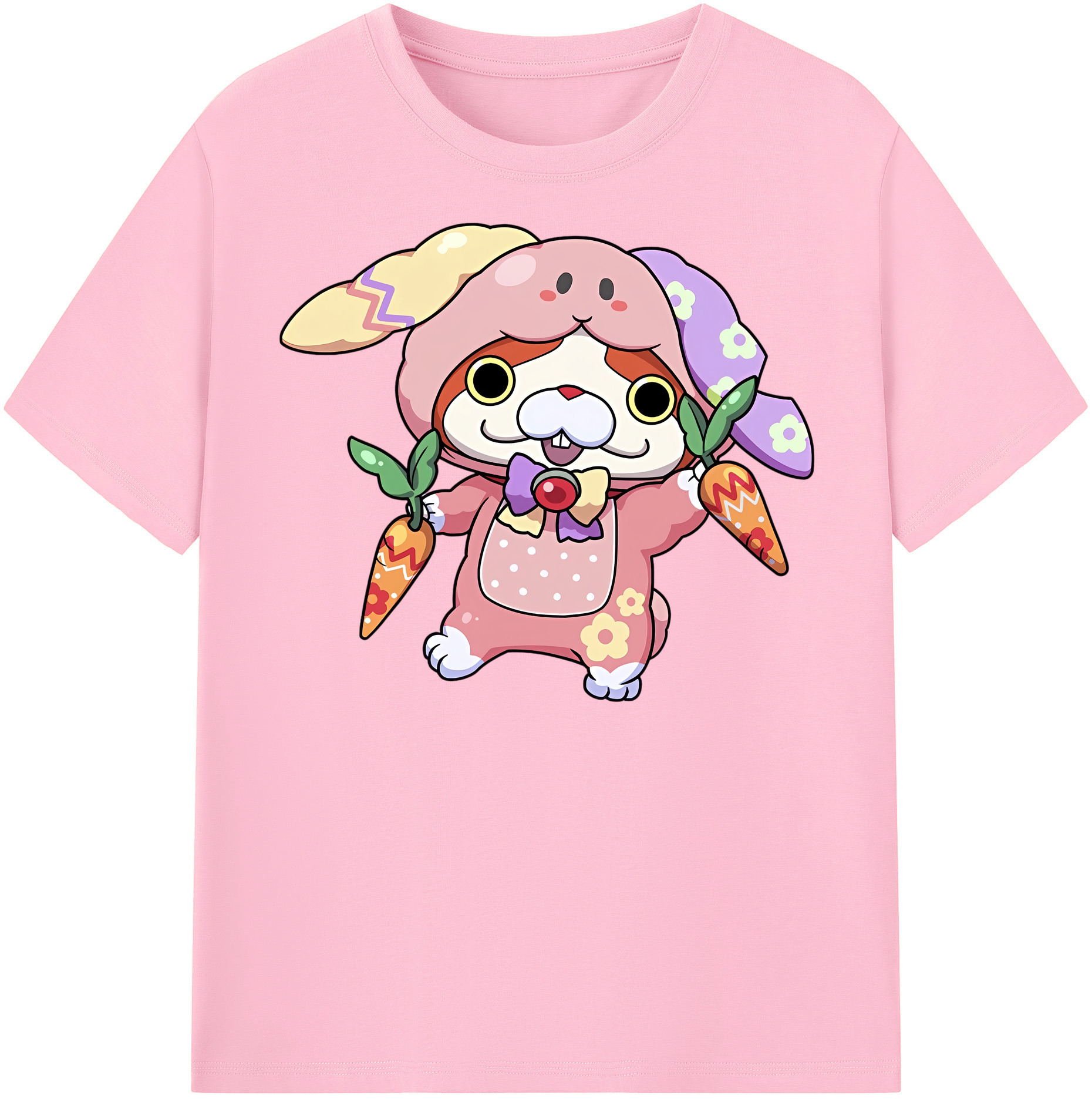 （画像用） 妖怪ウォッチ Yo-kai Watch 綿100％半袖Tシャツ（フロントプリント）