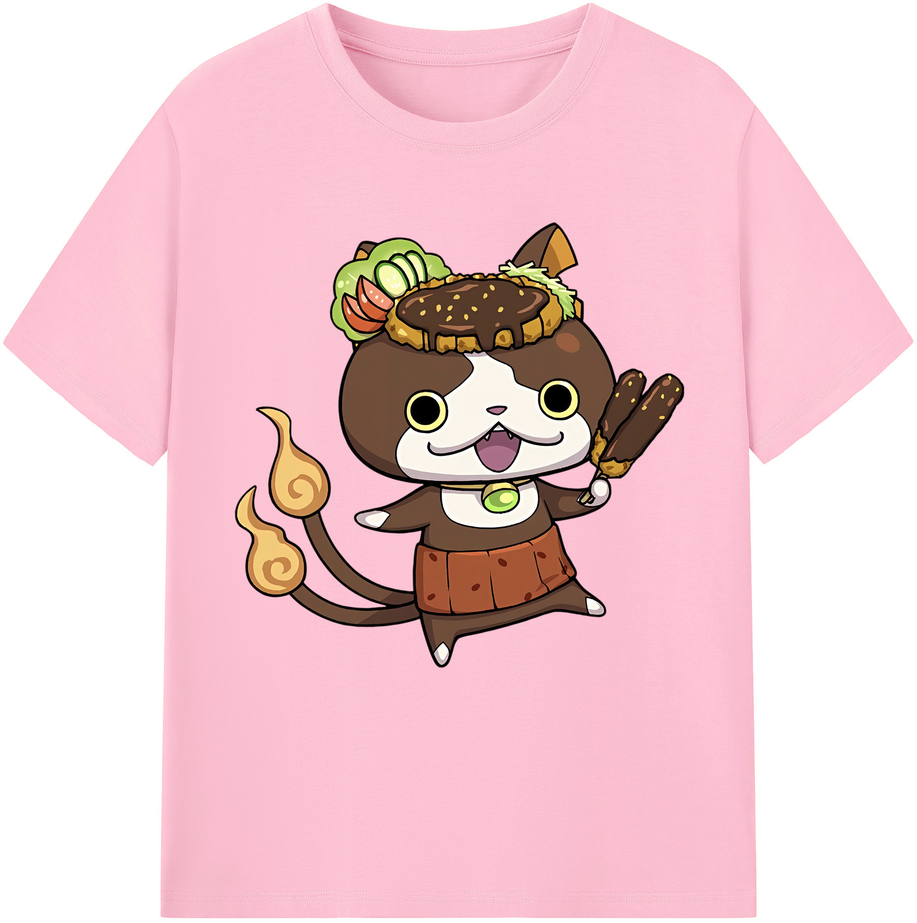 （画像用） 妖怪ウォッチ Yo-kai Watch 綿100％半袖Tシャツ（フロントプリント）