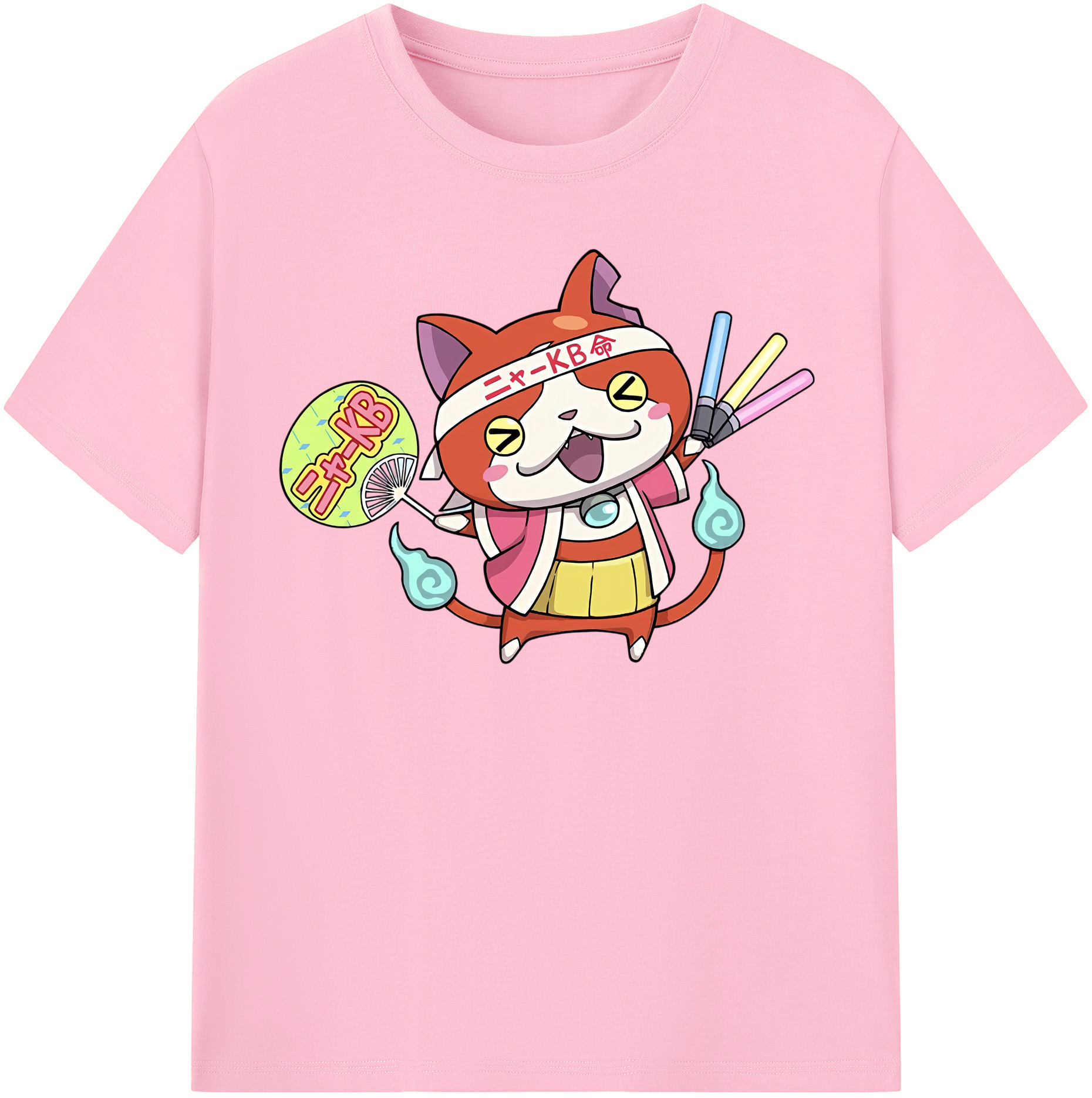 （画像用） 妖怪ウォッチ Yo-kai Watch 綿100％半袖Tシャツ（フロントプリント）