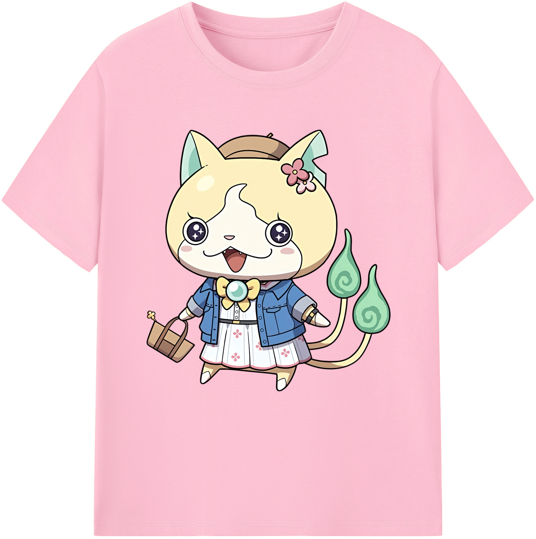 （画像用） 妖怪ウォッチ Yo-kai Watch 綿100％半袖Tシャツ（フロントプリント）