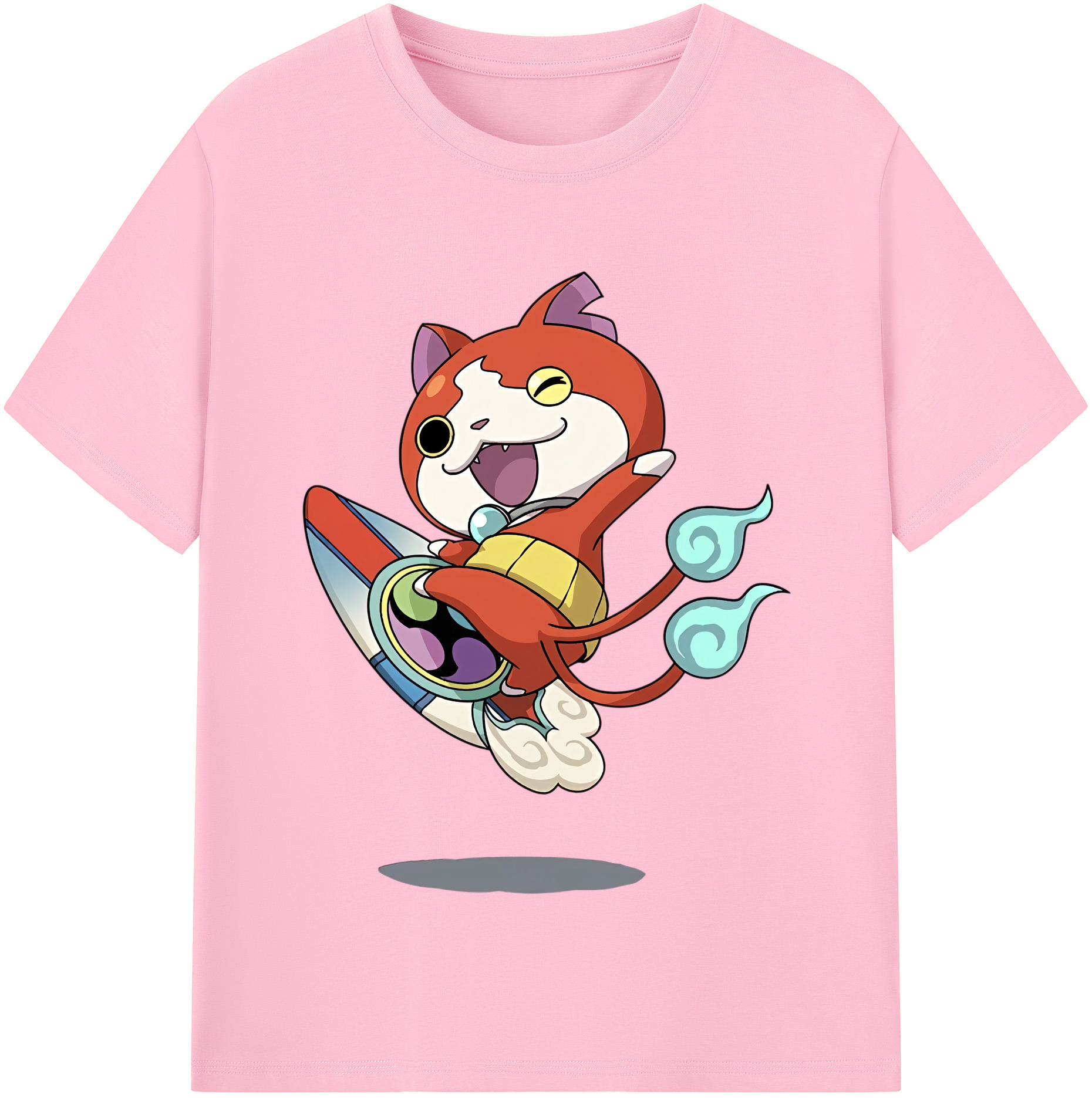 （画像用） 妖怪ウォッチ Yo-kai Watch 綿100％半袖Tシャツ（フロントプリント）