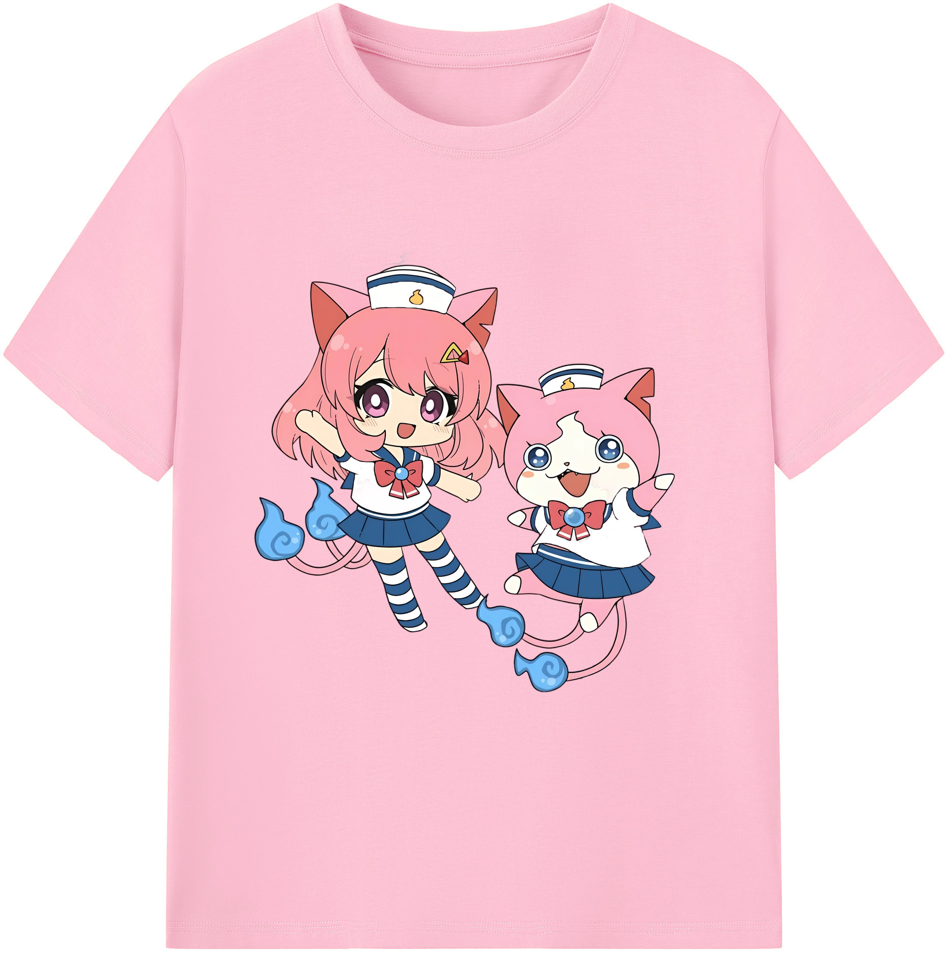 （画像用） 妖怪ウォッチ Yo-kai Watch 綿100％半袖Tシャツ（フロントプリント）