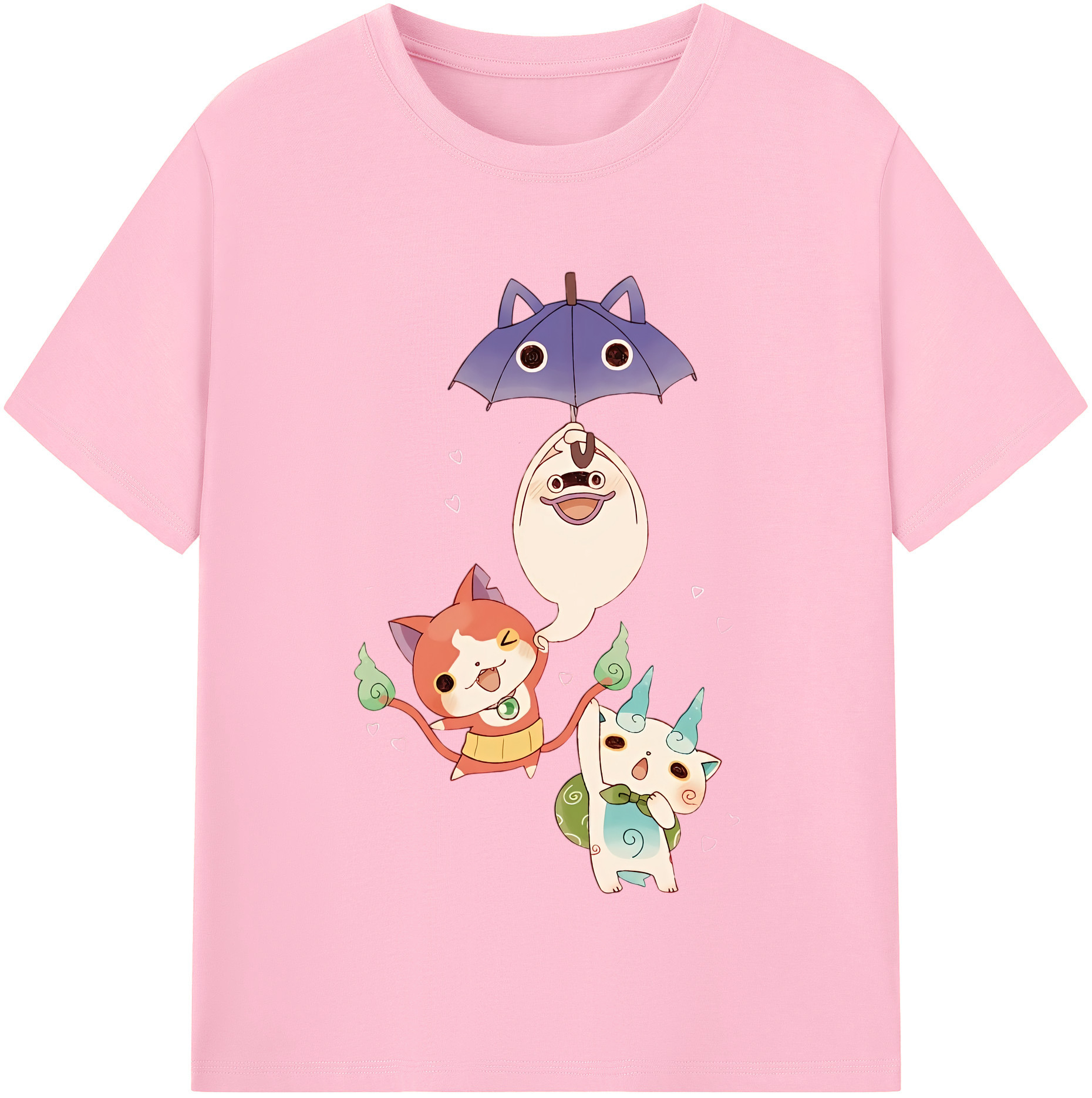 （画像用） 妖怪ウォッチ Yo-kai Watch 綿100％半袖Tシャツ（フロントプリント）