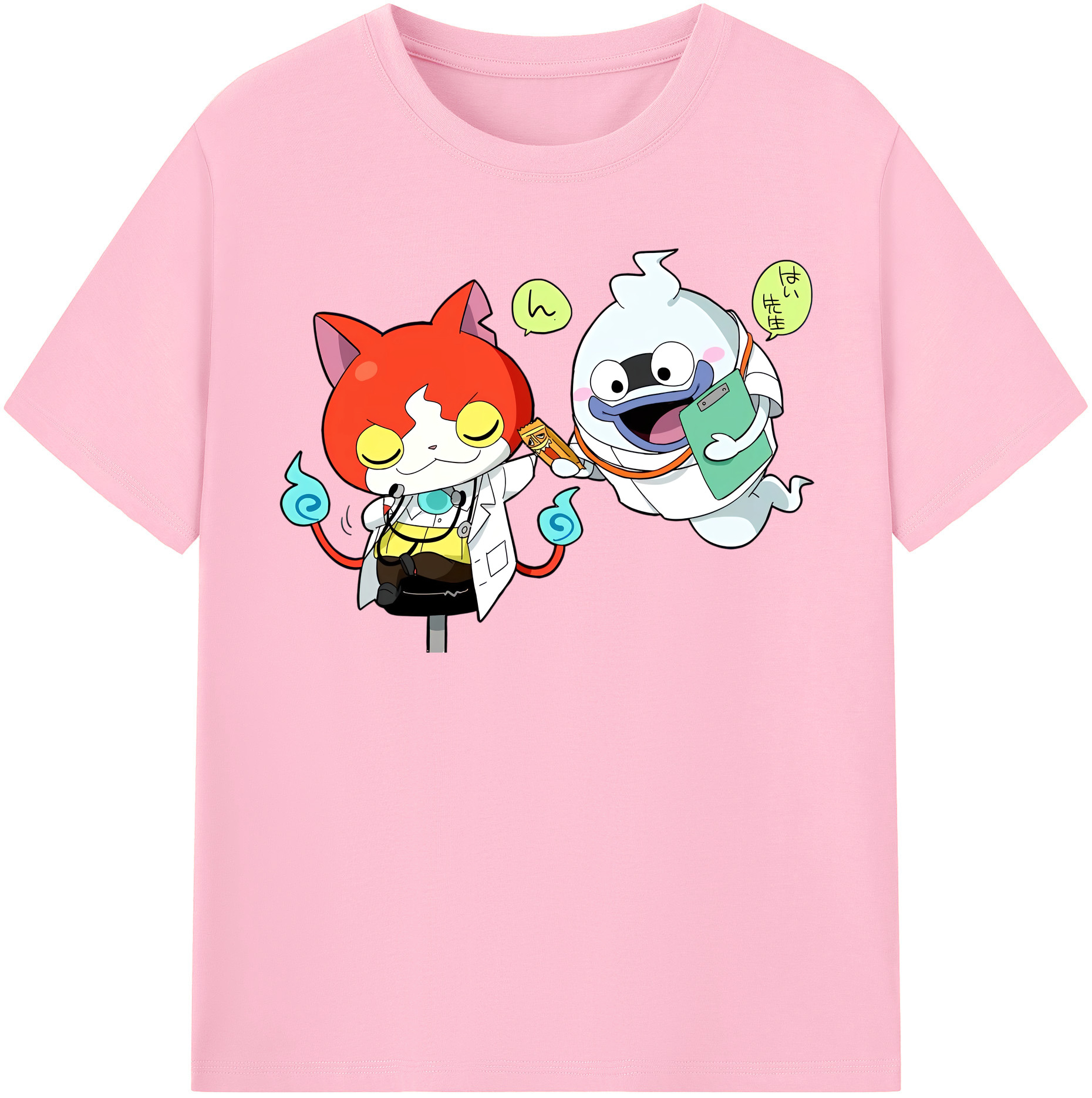 （画像用） 妖怪ウォッチ Yo-kai Watch 綿100％半袖Tシャツ（フロントプリント）