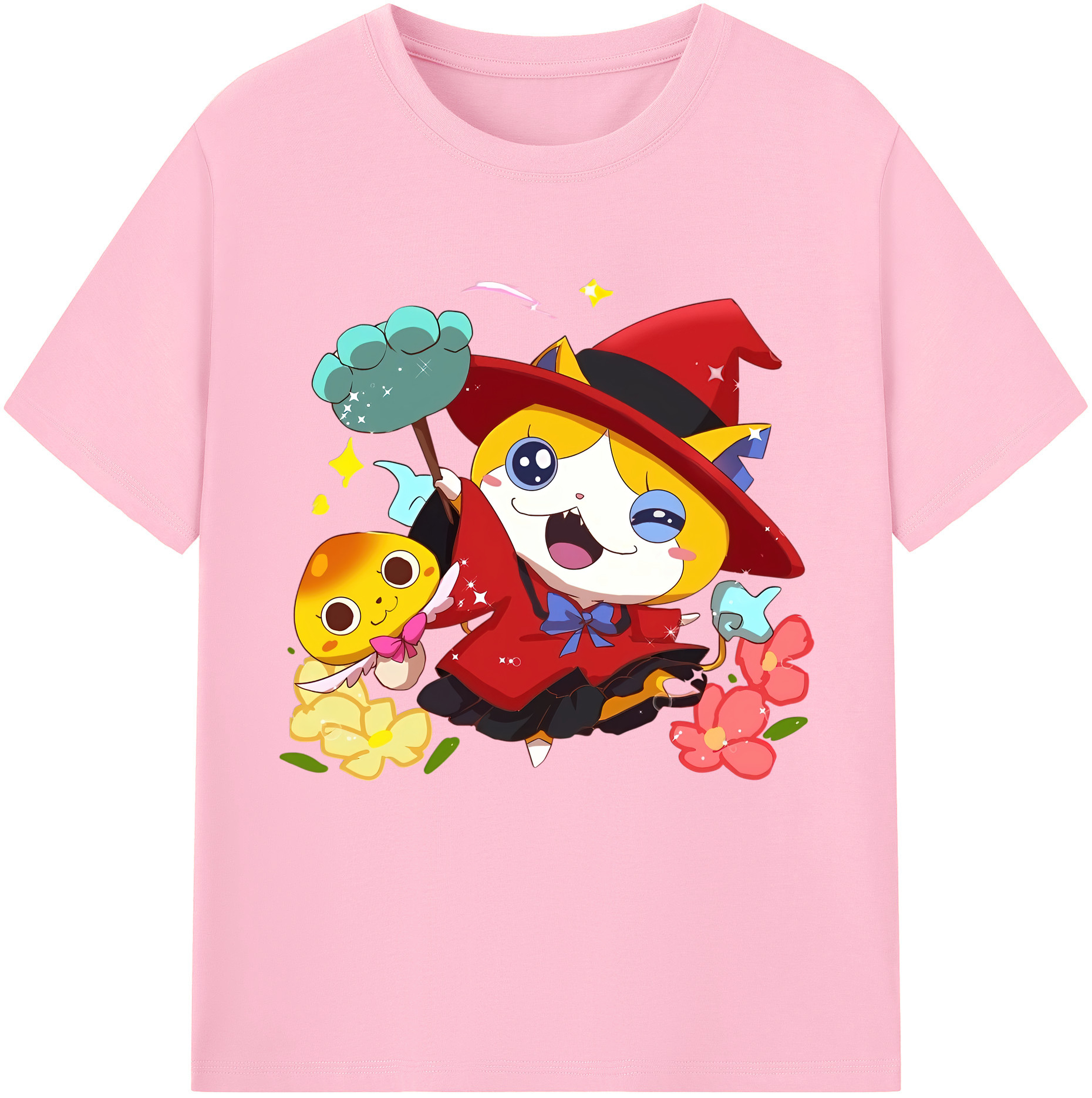 （画像用） 妖怪ウォッチ Yo-kai Watch 綿100％半袖Tシャツ（フロントプリント）